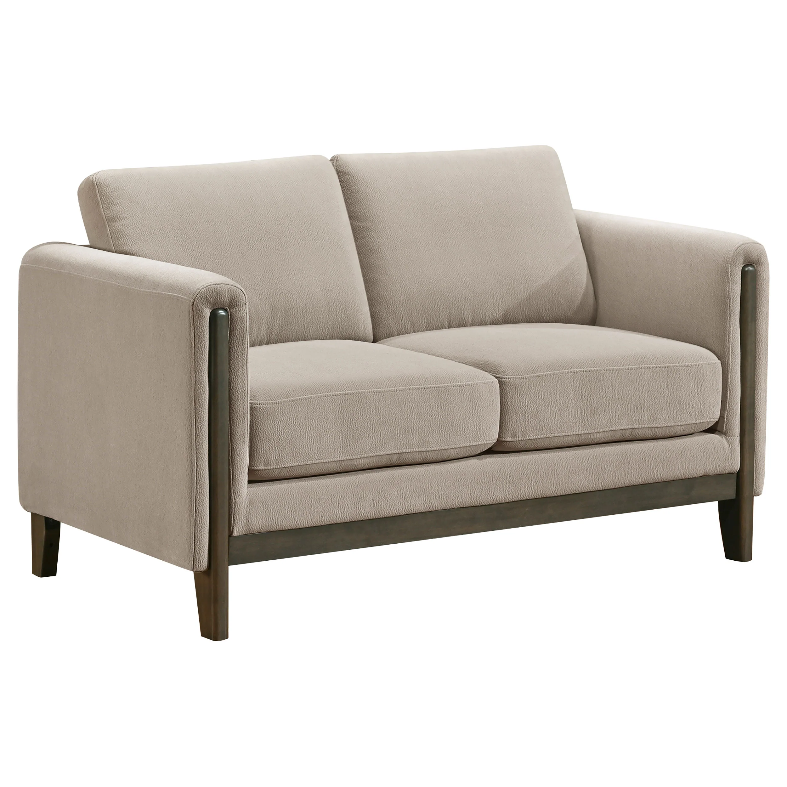 Islington Taupe 3-piece Upholstered Panel Arm Sofa Set - Image 7