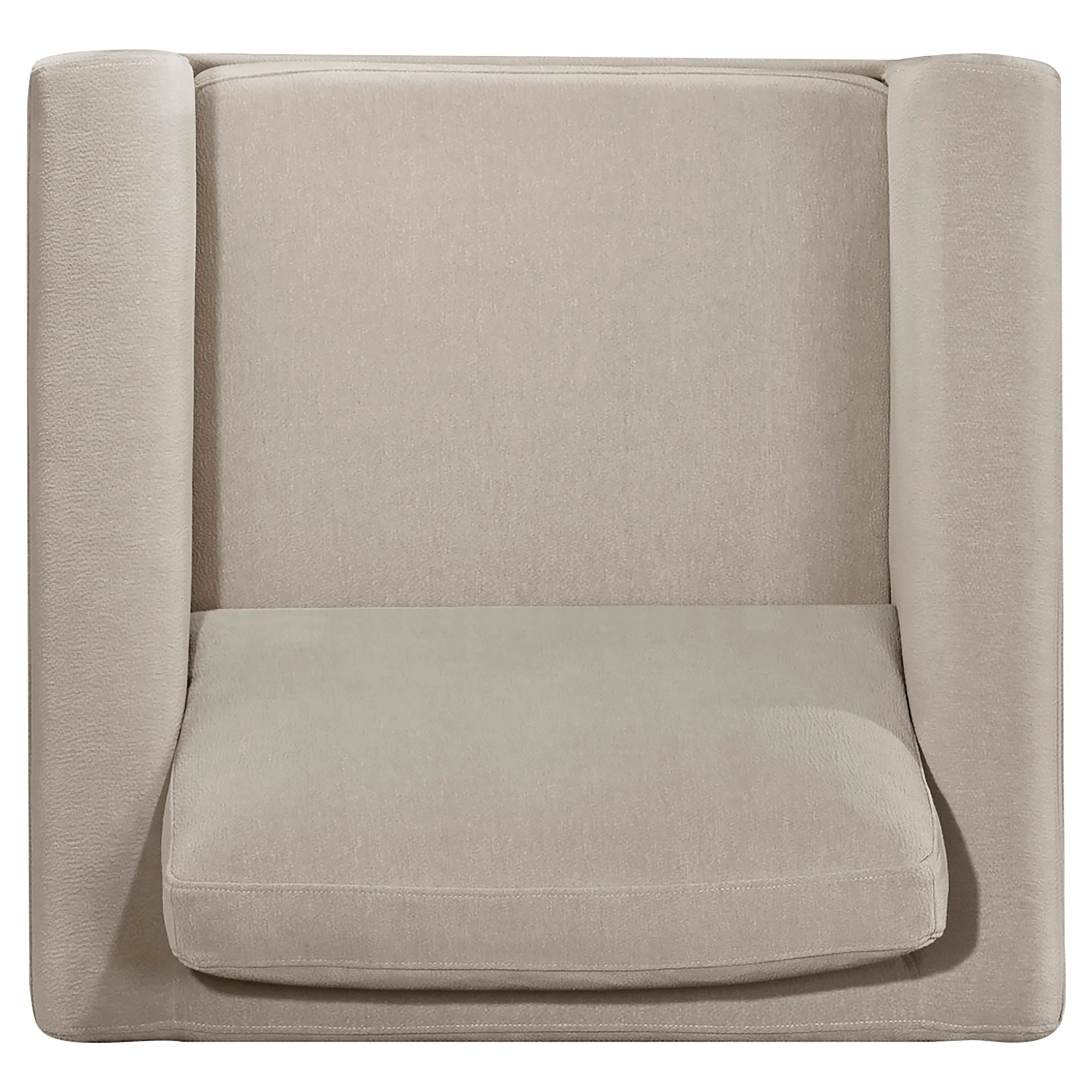 Islington Taupe Fabric Upholstered Panel Arm Accent Chair - Image 6