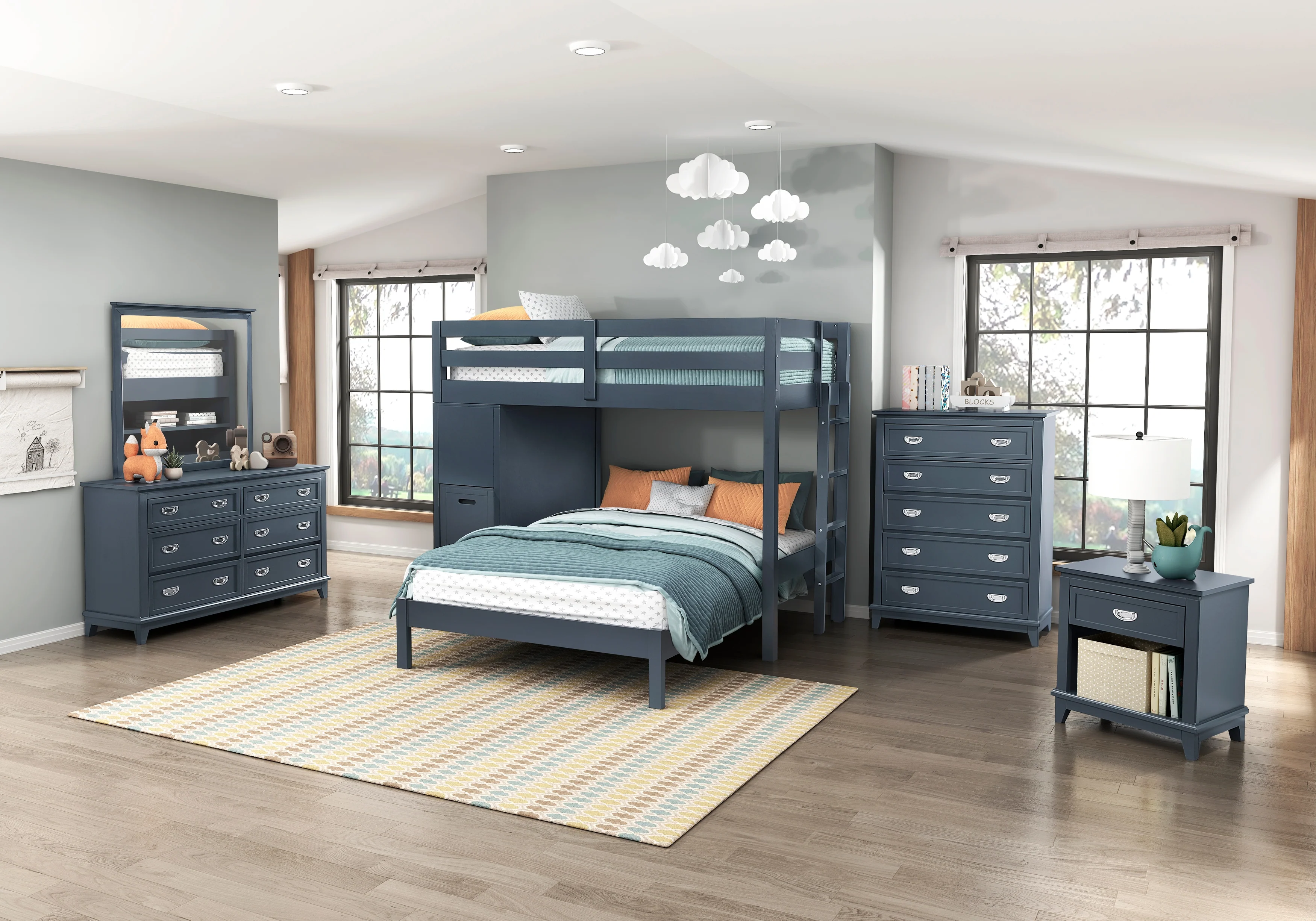 Sloane Navy Blue Mirror - Image 5
