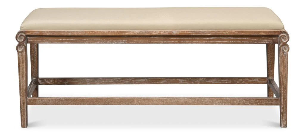 Smith Building Beige Parlor Bench - Image 7
