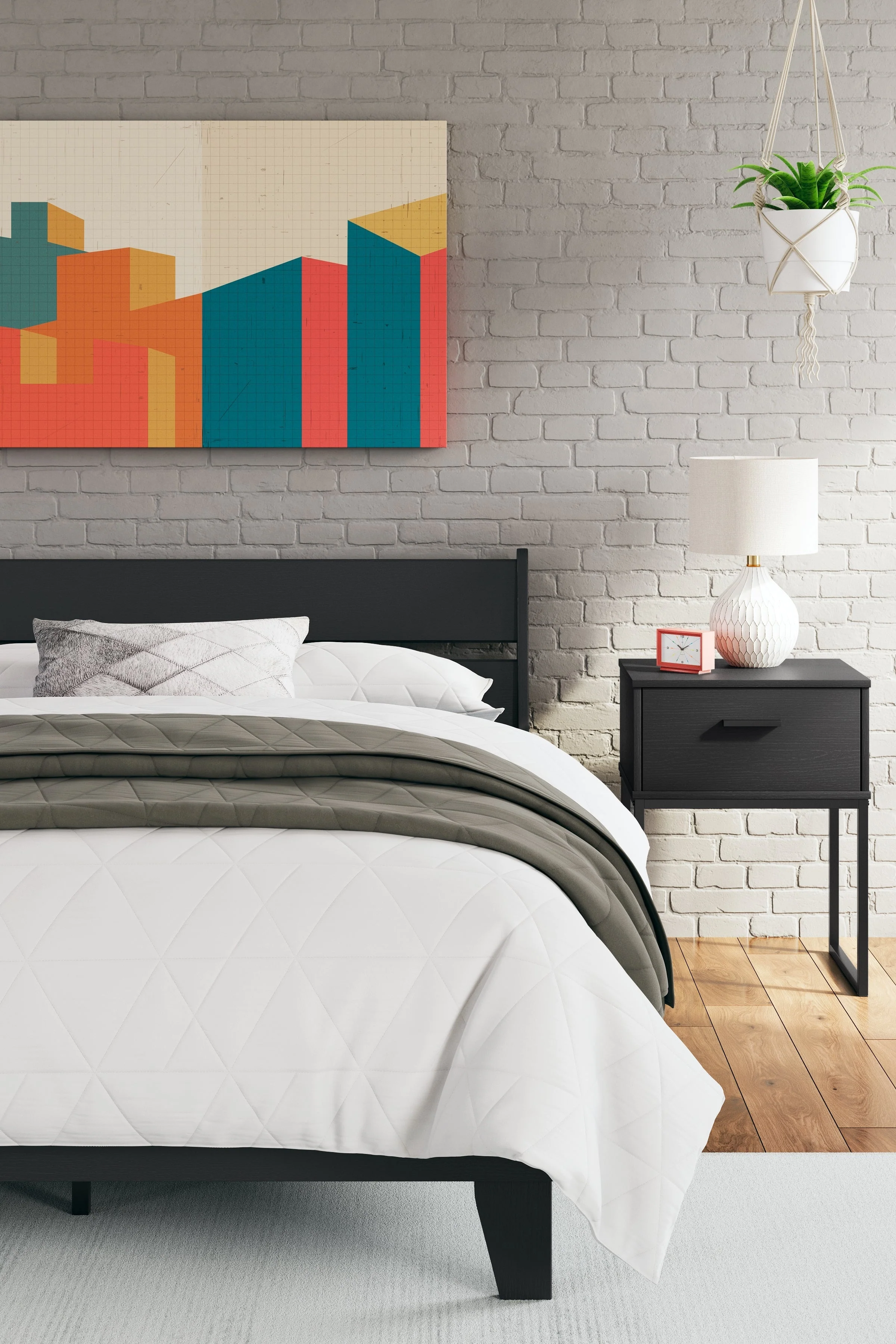 Socalle Black Full Panel Platform Youth Bed (Online Special Price) - Image 10