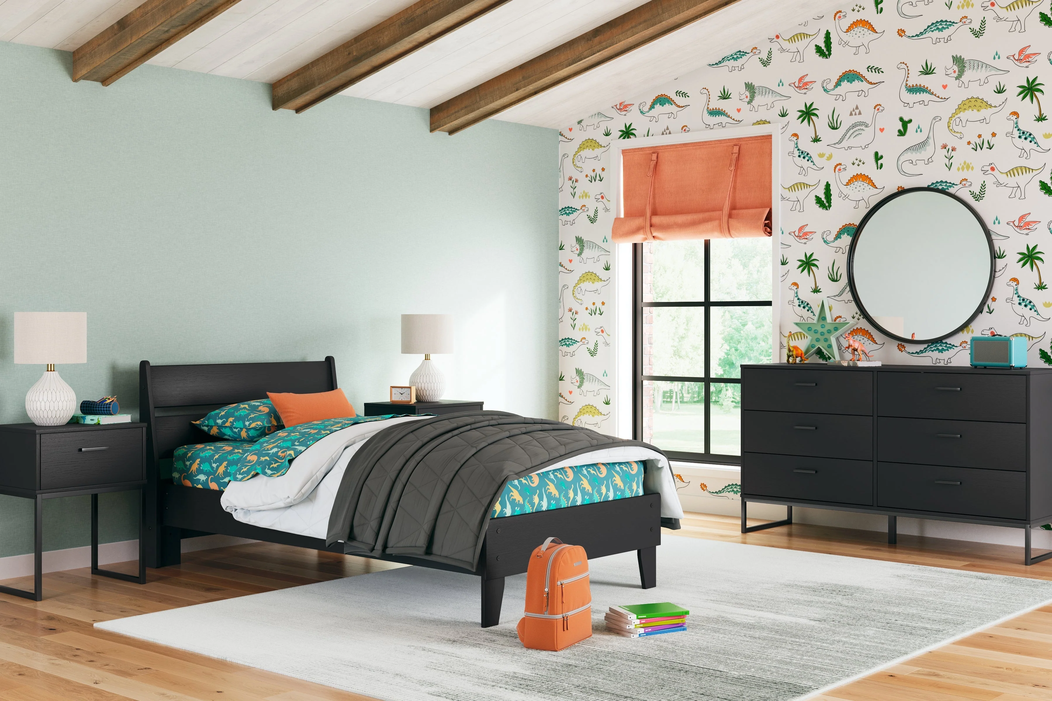 Socalle Black Twin Panel Platform Youth Bed (Online Special Price) - Image 10