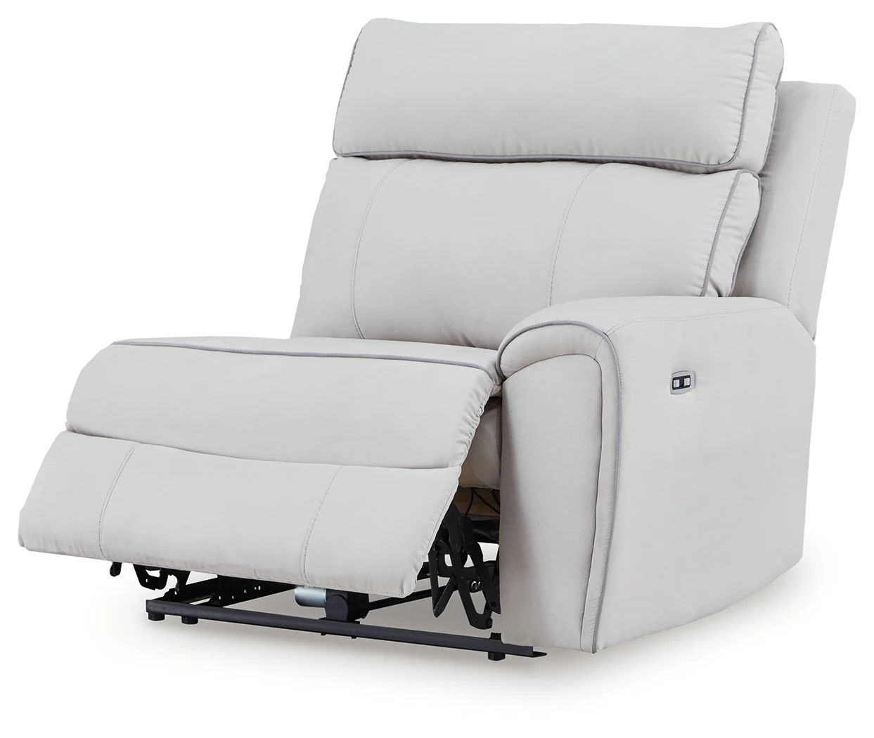 Social Pointe Pearl/Ash 5-Piece Reclining Sectional with Storage Consoles (Online Special Price) - Image 9