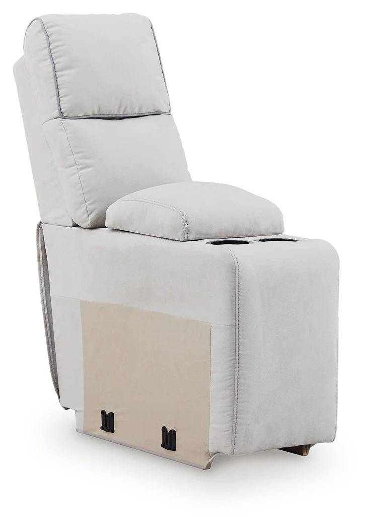 Social Pointe Pearl/Ash 5-Piece Reclining Sectional with Storage Consoles - Image 4