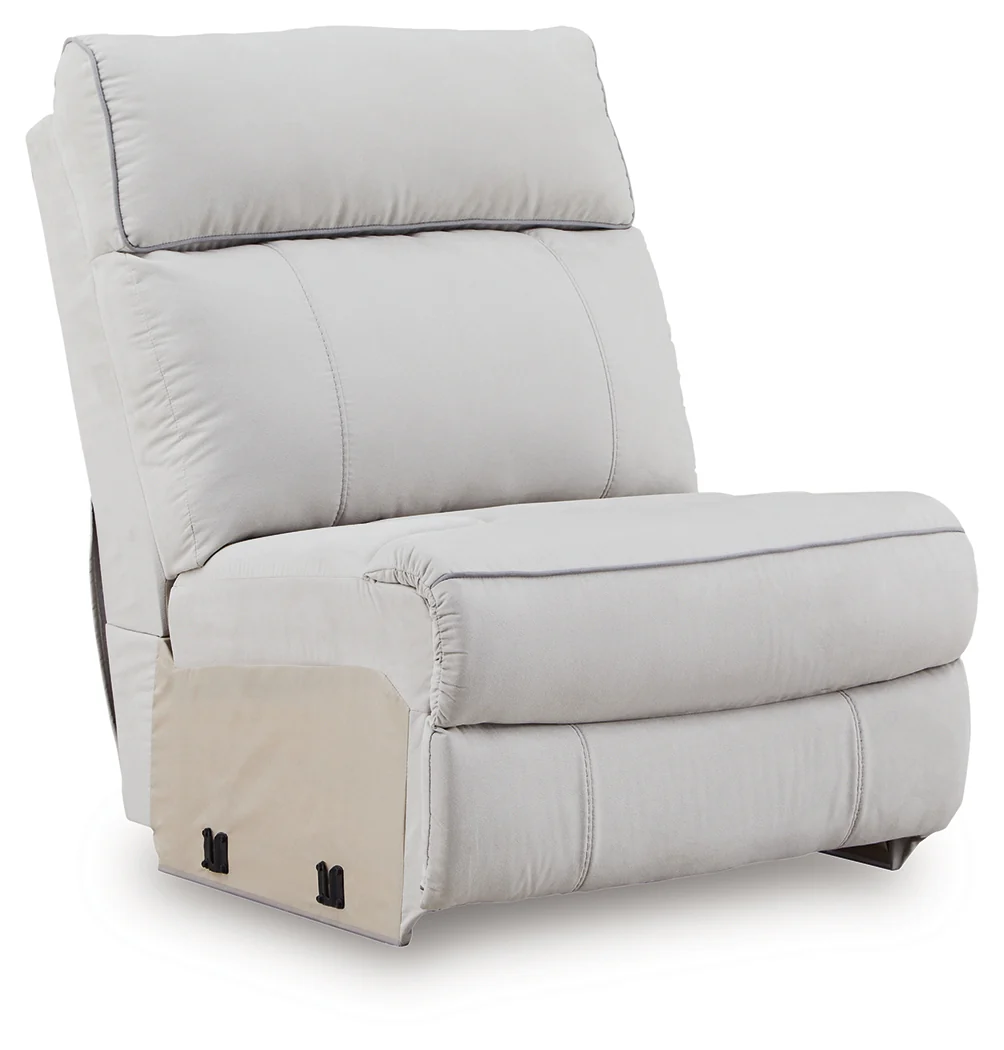 Social Pointe Pearl/Ash 7-Piece Reclining Sectional with Storage Consoles (Online Special Price) - Image 5