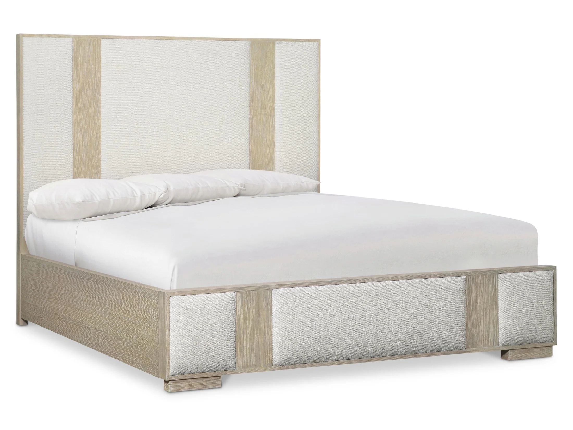 Solaria Dune/White/Cream California King Panel Bed