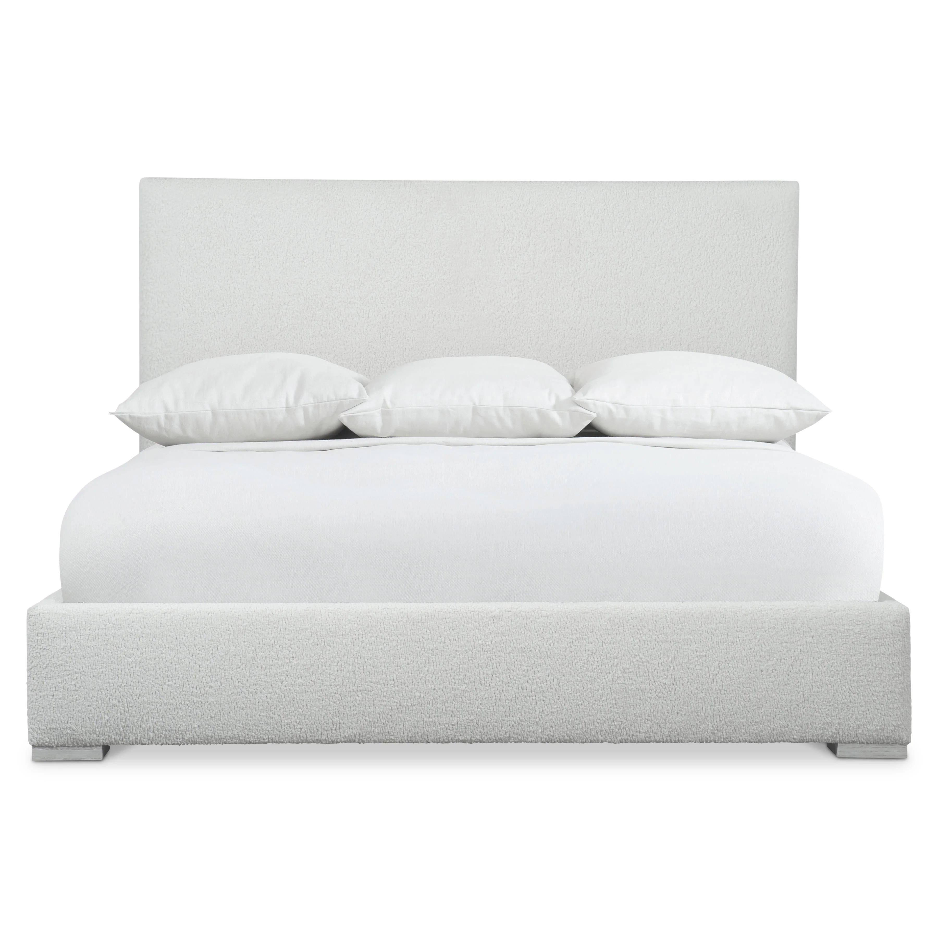 Solaria White/Cream Queen Panel Bed - Image 2