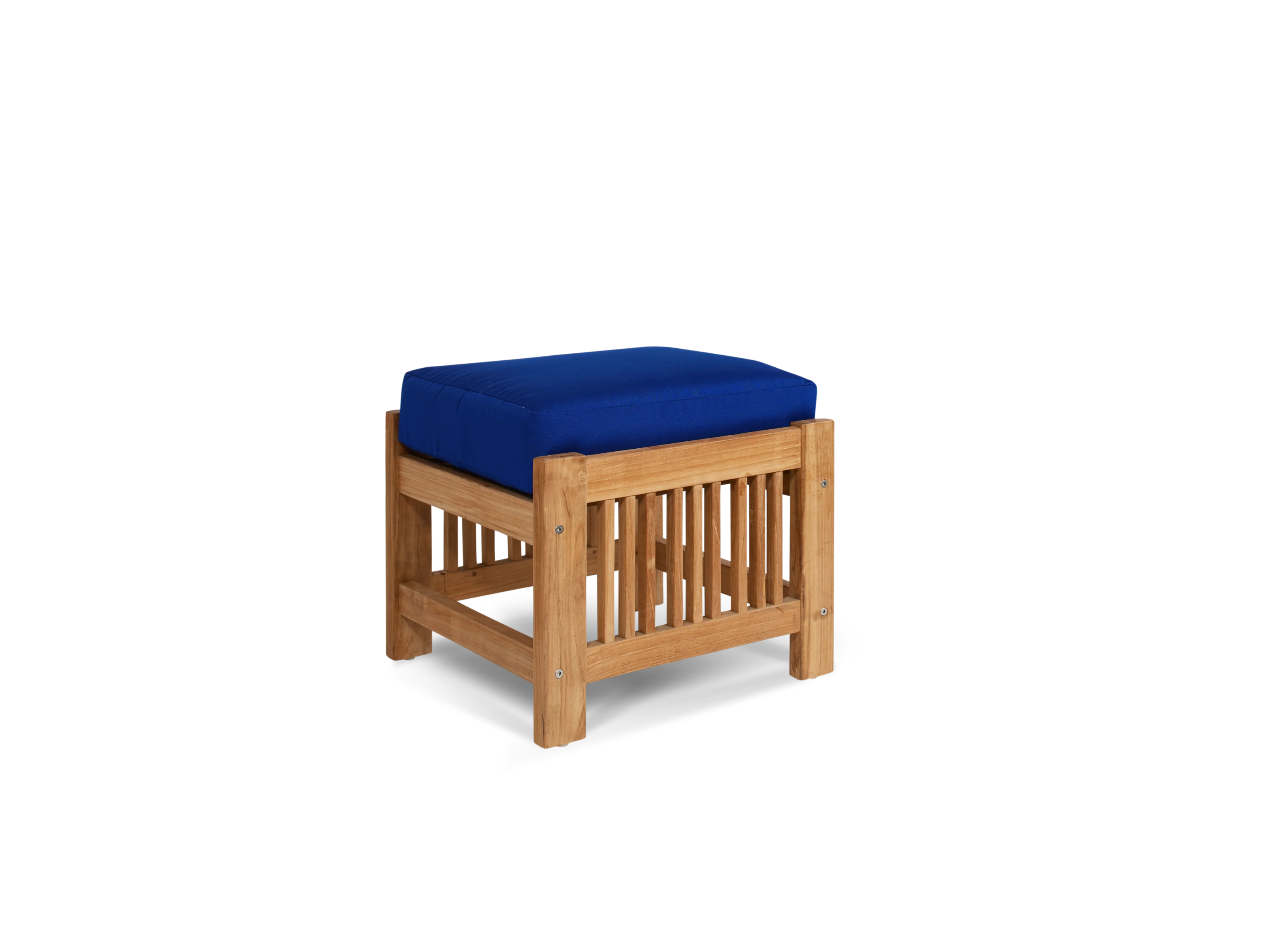 Soleil 2-piece Teak True Blue Outdoor Lounge Set with Sunbrella® Cushion - Image 5