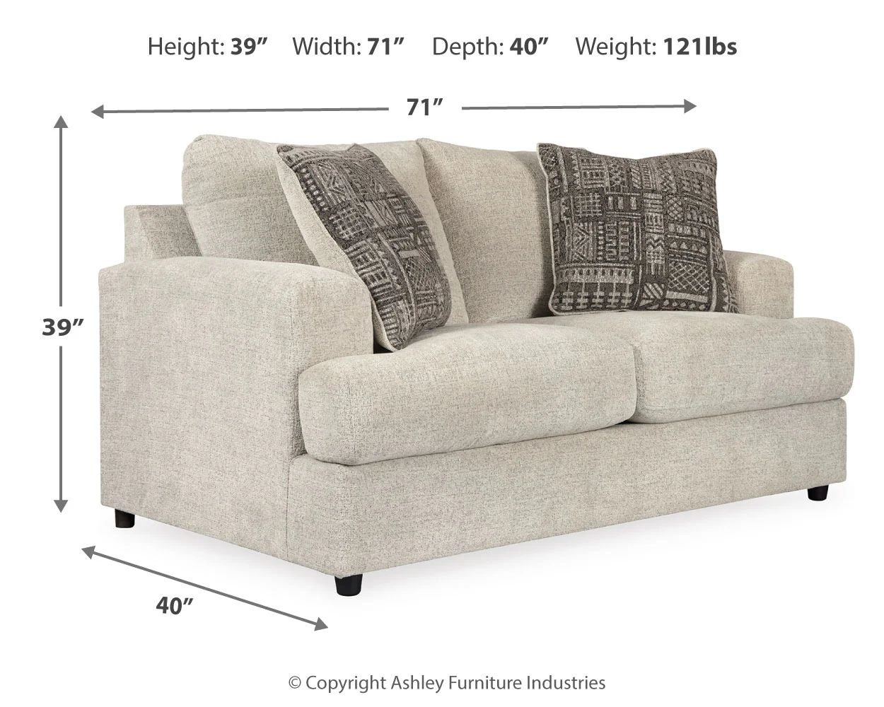 Soletren Stone Sofa and Loveseat (Online Special Price) - Image 6