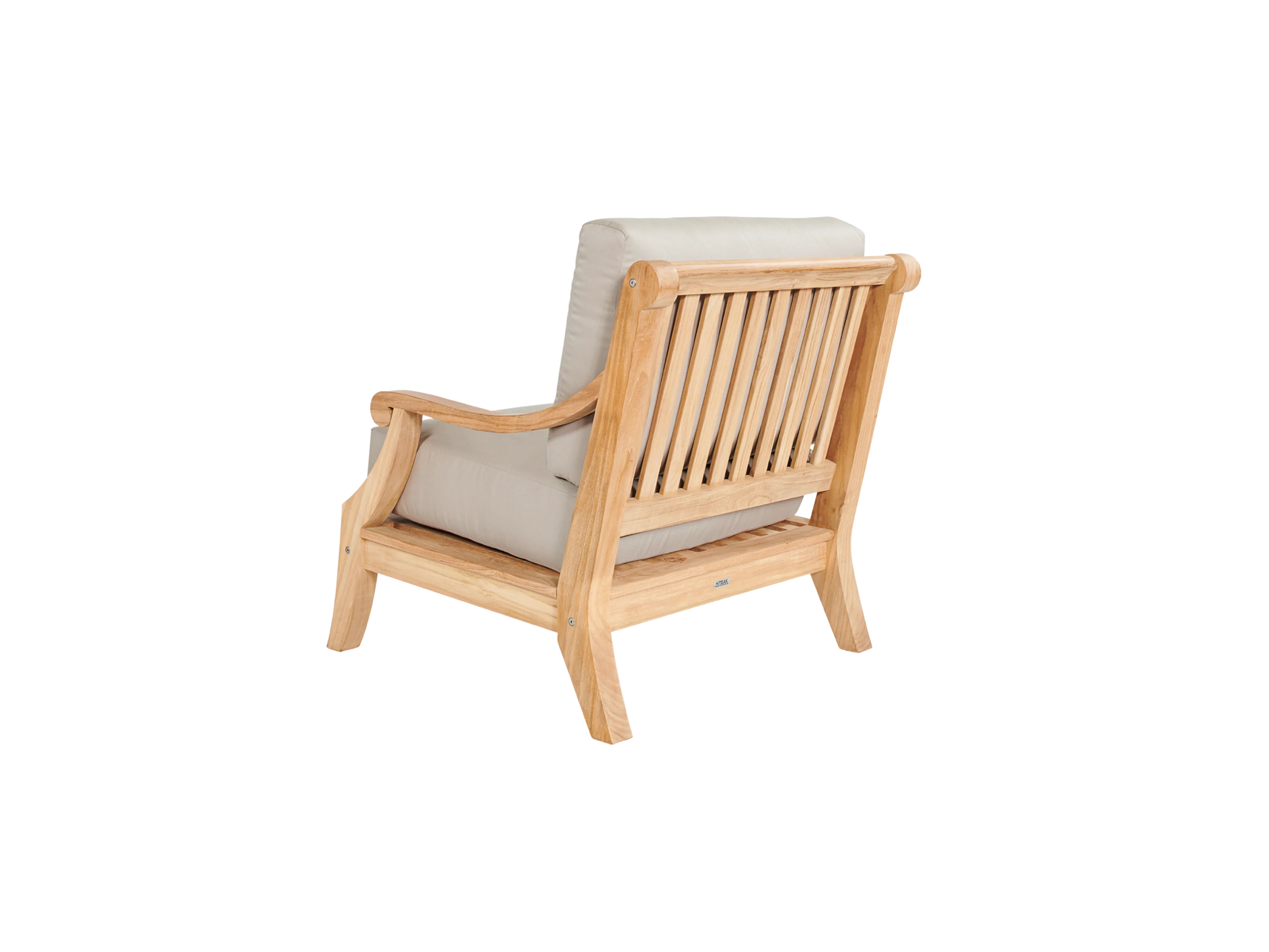 Sonoma 4-Piece Teak Antique Beige Outdoor Patio Deep Seating Set with Sunbrella® Cushion - Image 6