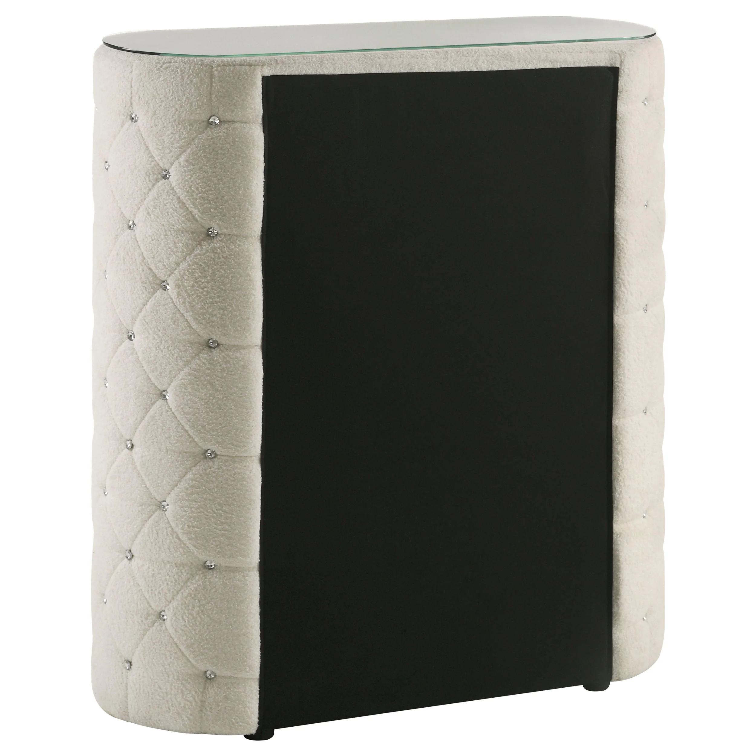 Sonya Ivory 5-drawer Upholstered Bedroom Chest of Drawers - Image 6