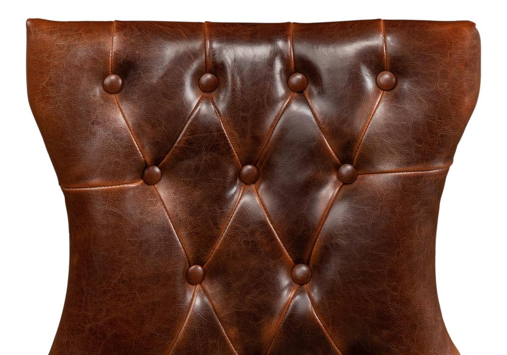 Sophie Brown Side Chair Leather (Set of 2) - Image 10