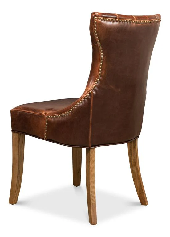 Sophie Brown Side Chair Leather (Set of 2) - Image 3