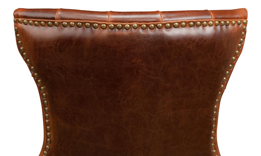 Sophie Brown Side Chair Leather (Set of 2) - Image 5