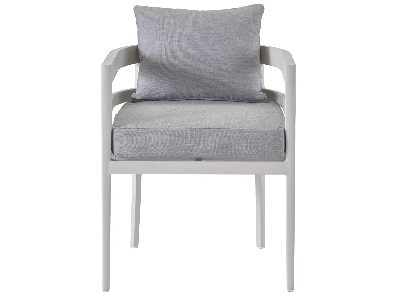 Sout Beach Canvas Granite/Chalk Aluminum Dining Chair - Image 3