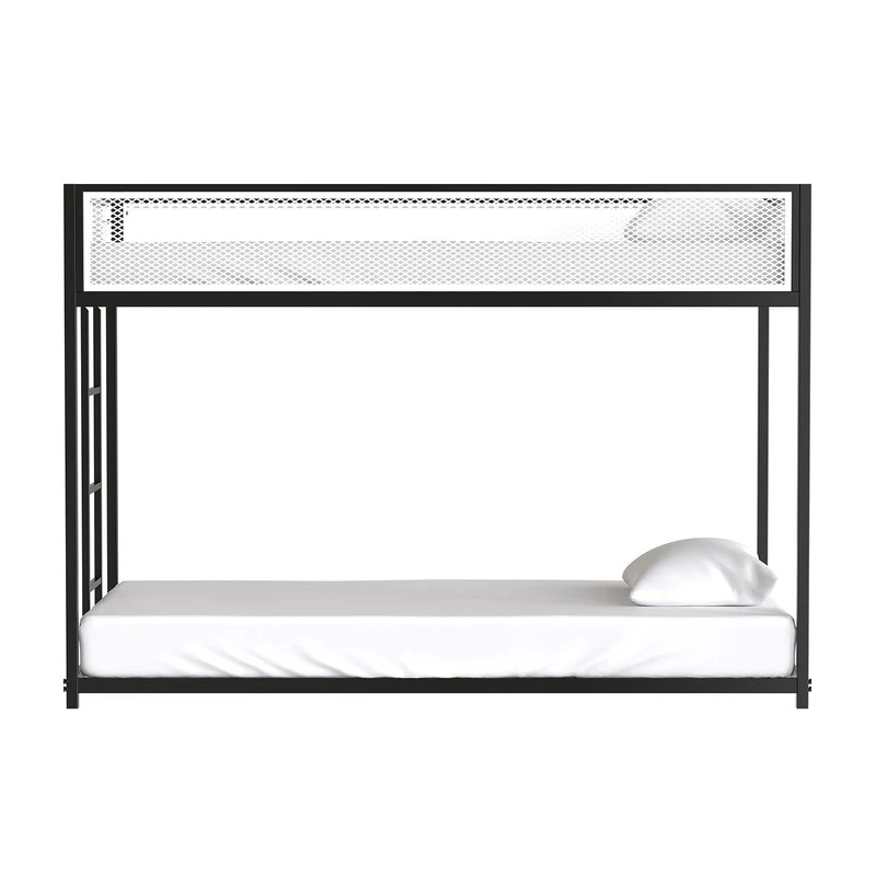 Southall Matte Black/Matte White Twin/Twin Metal Bunk Bed - Image 5