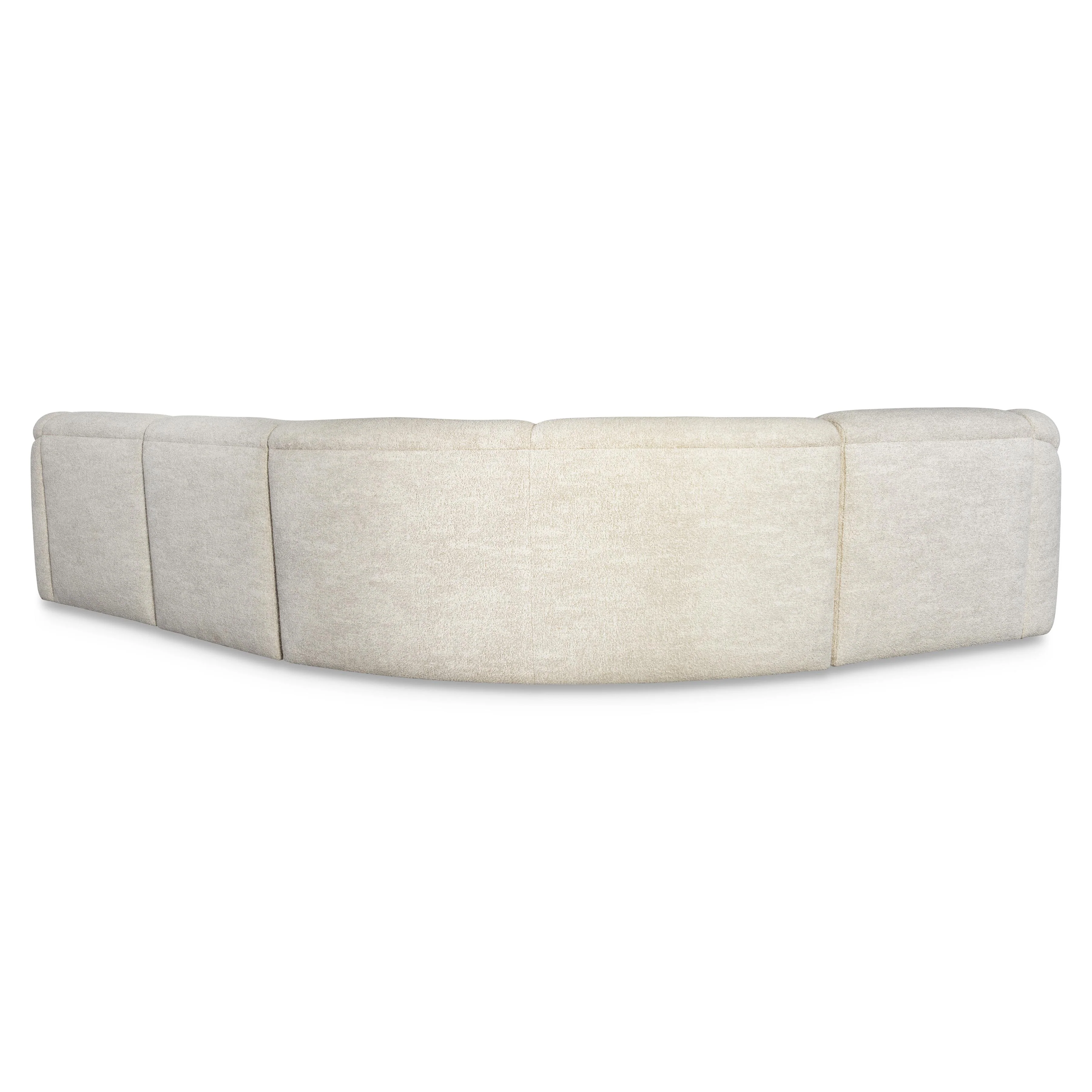 St. Tropez White/Cream Fabric Sectional - Image 6