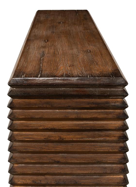 Stacked Brown Console Table - Image 6