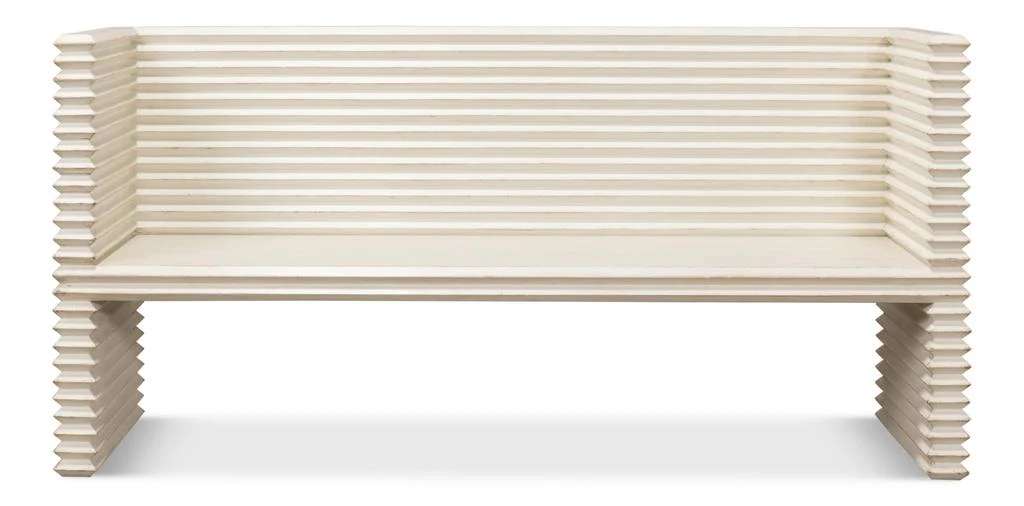 Stacked White Bench - Image 2