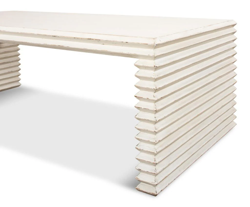 Stacked White Cocktail Table - Image 4