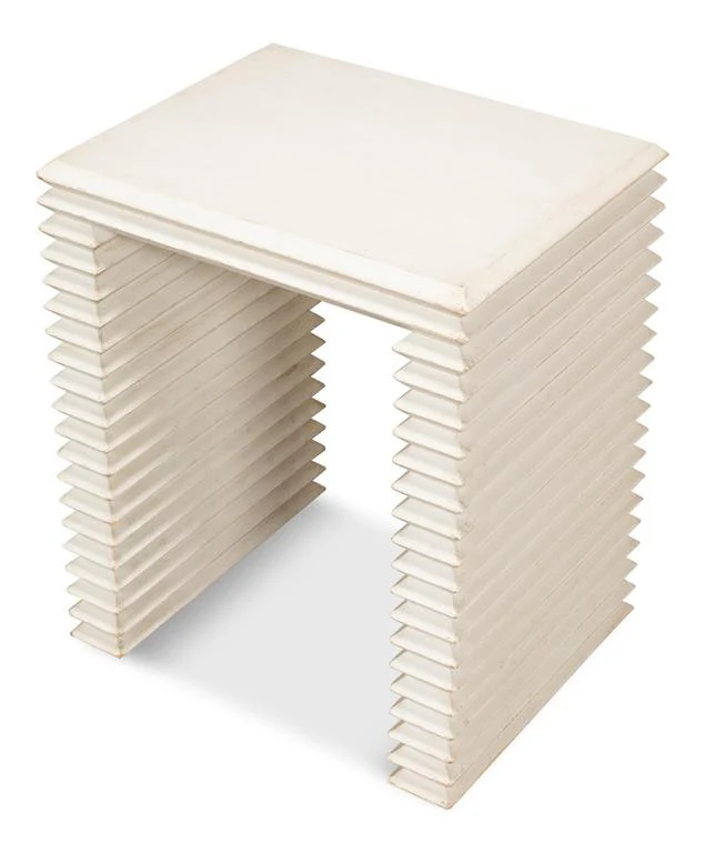 Stacked White Side Table - Image 6