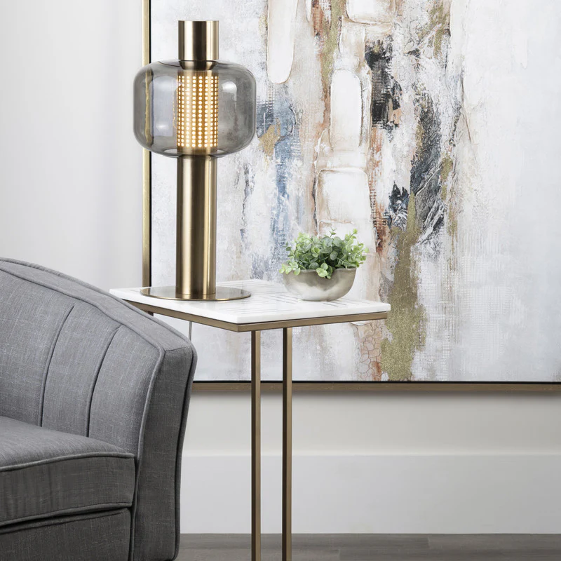 Stardust White/Gold C-Table - Image 2
