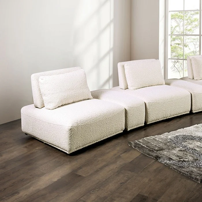 Stavanger Beige Curved 3-Seater - Image 2