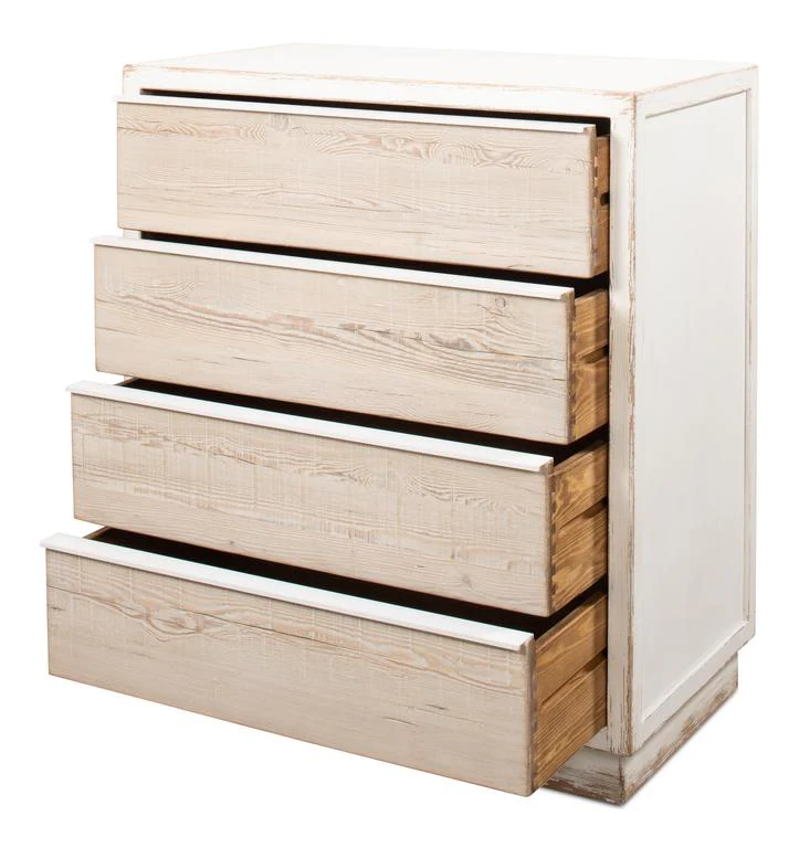 Stefano White Four Drawer Commode - Image 2