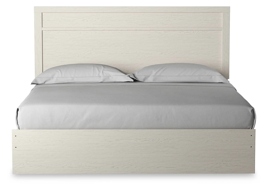 Stelsie White King Panel Bedroom Set with Dresser, Mirror and Nightstand (Online Special Price) - Image 4