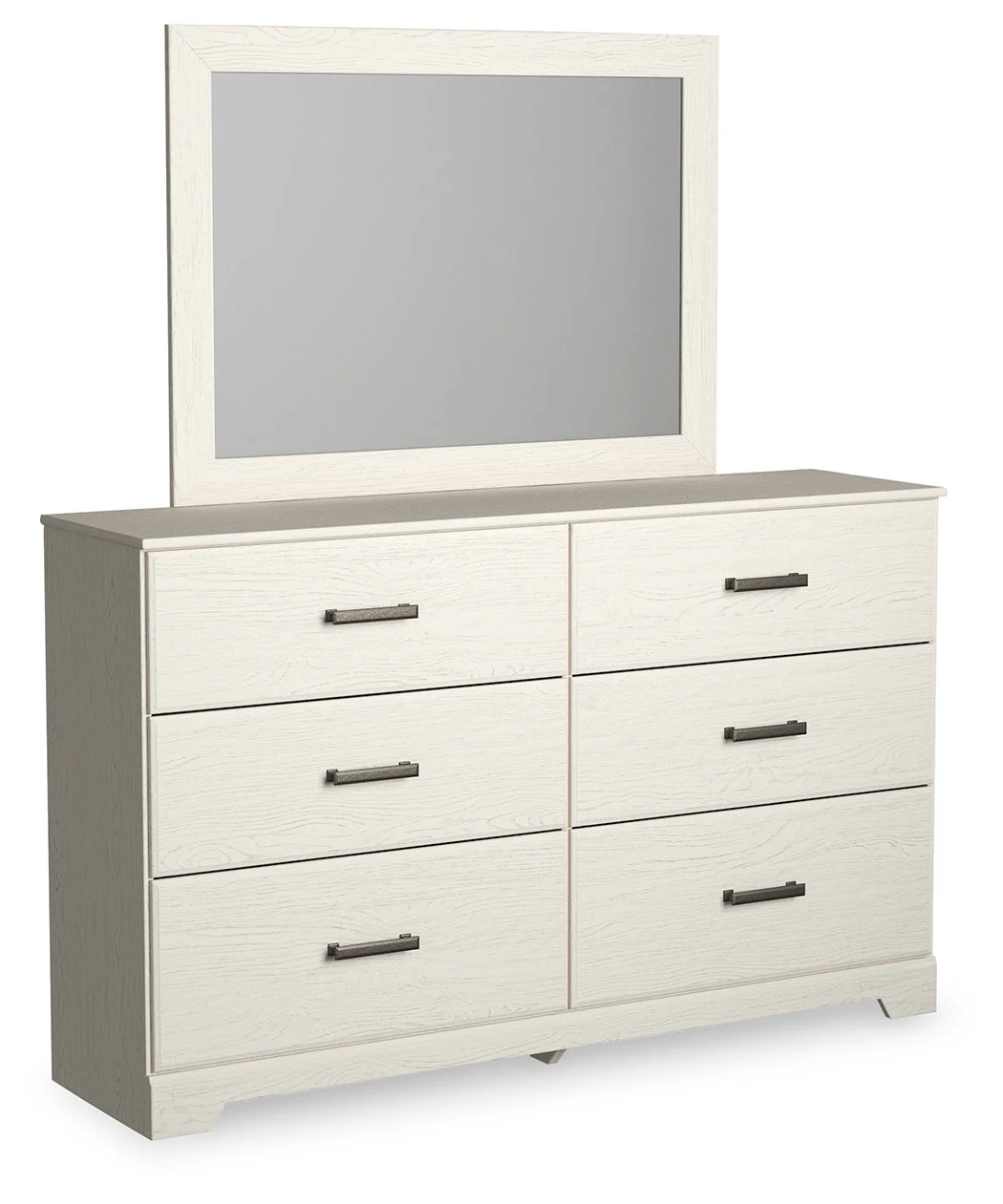 Stelsie White Queen Panel Bed w/Dresser & Mirror & Nightstand (Online Special Price) - Image 3