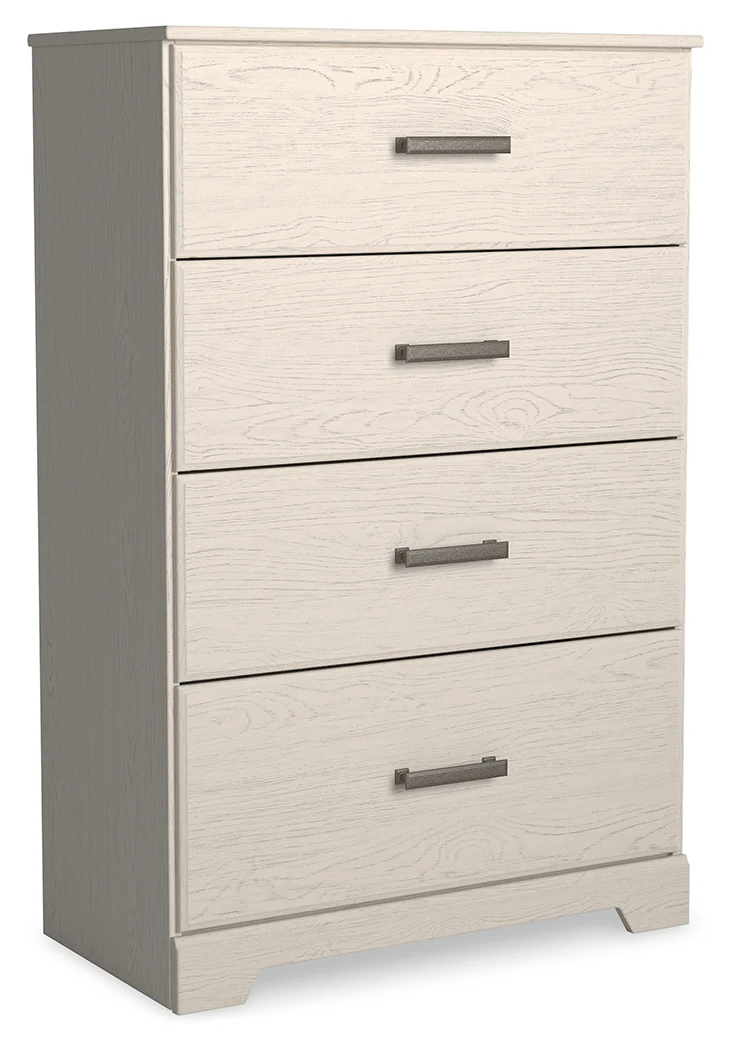 Stelsie White Queen Panel Bedroom Set with Chest and Nightstand - Image 3