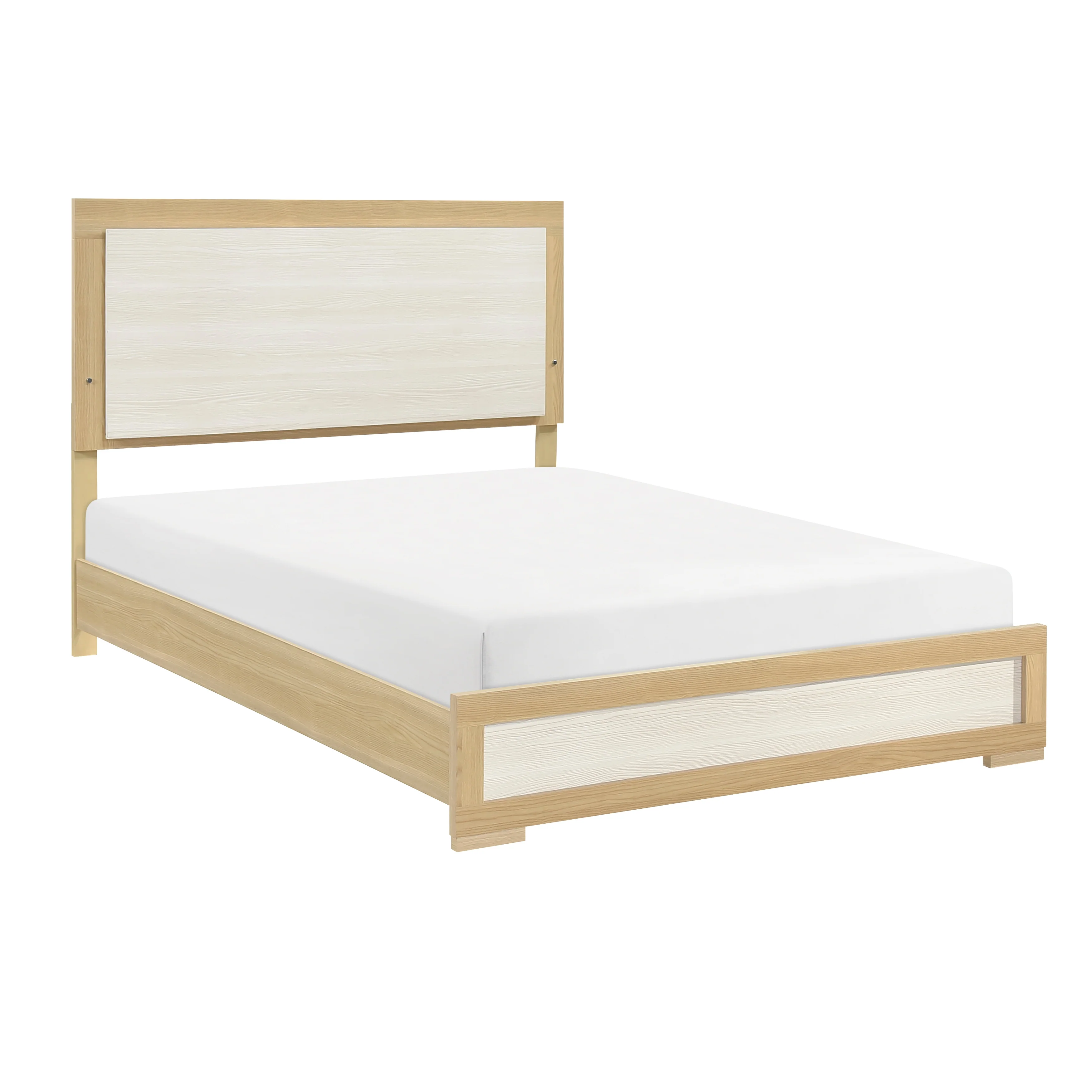 Sterling Natural / White Full Bed - Image 3