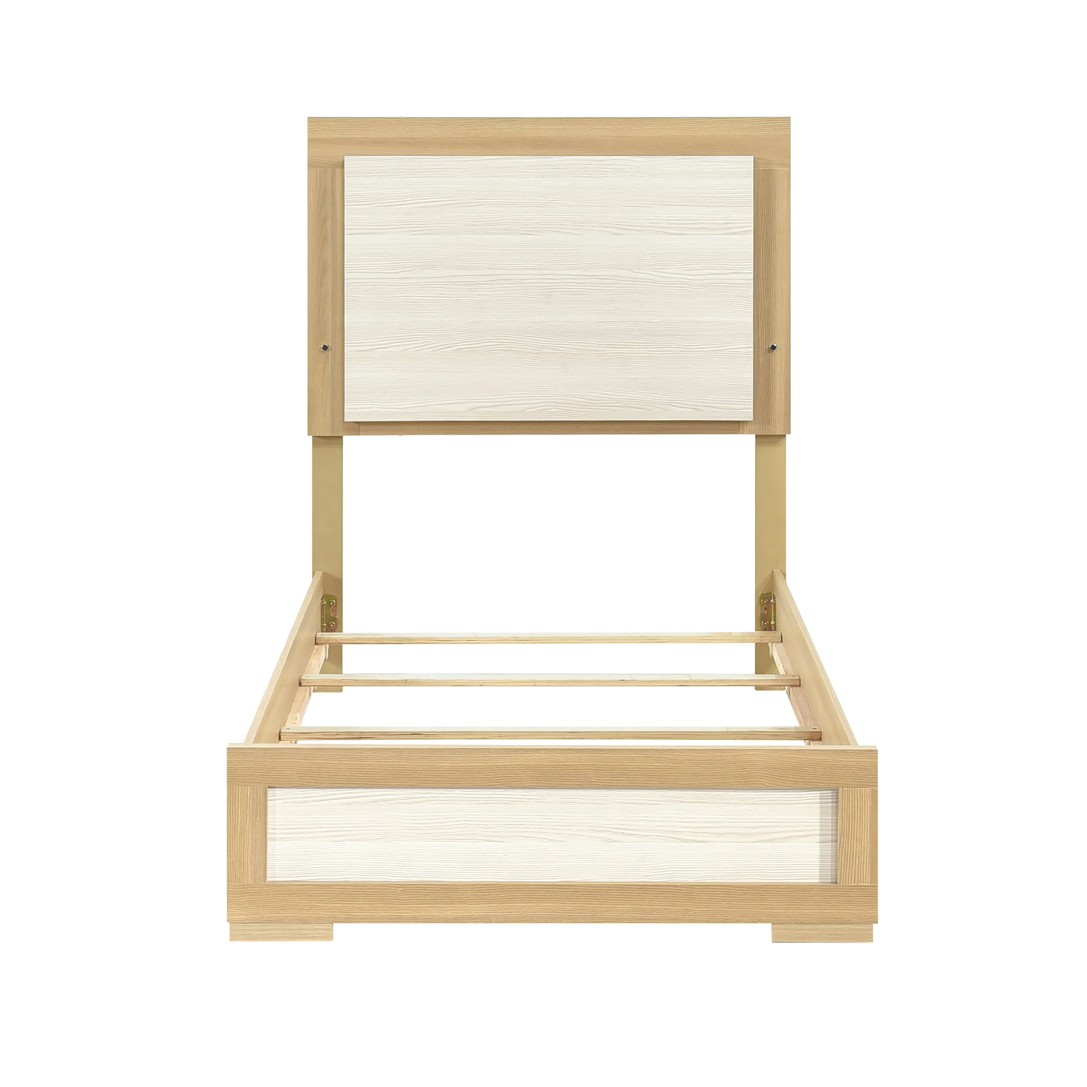Sterling Natural / White Twin Bed - Image 2