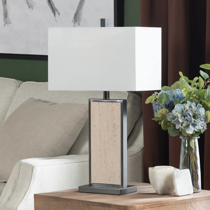 Stonehurst Beige/Bronze Table Lamp - Image 2