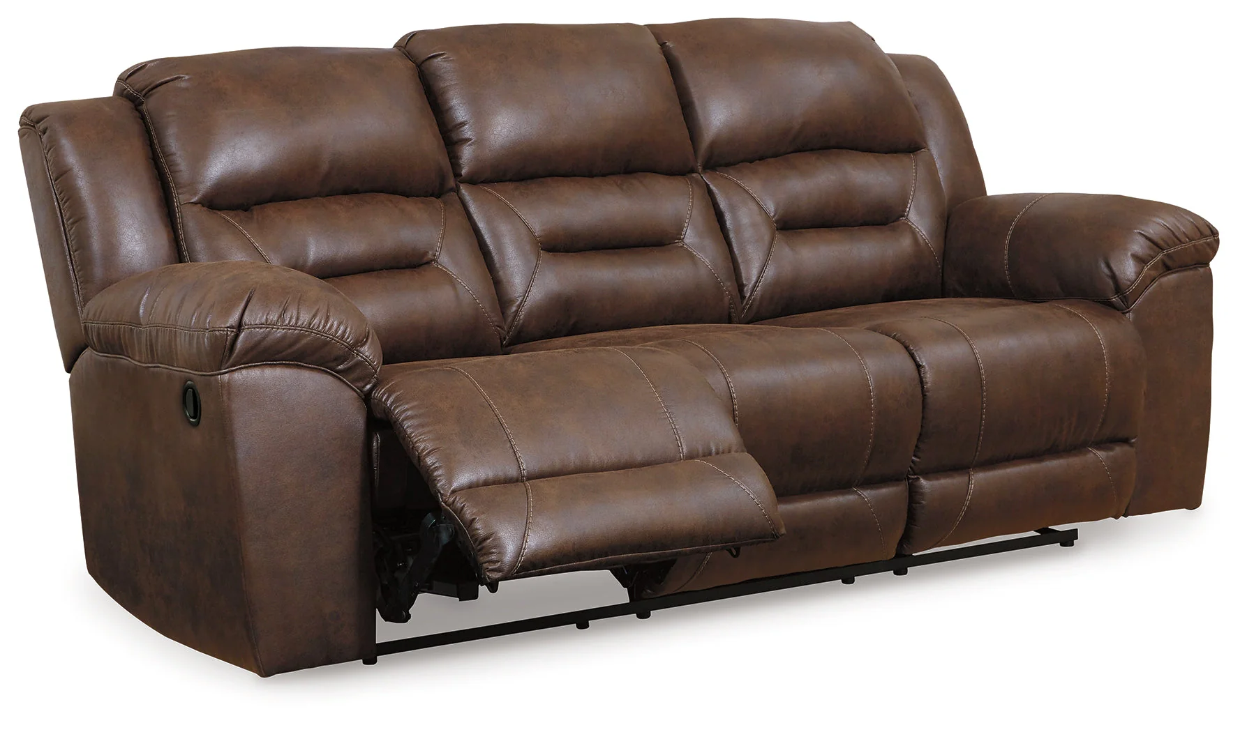 Stoneland Chocolate 2 Reclining Sofas and Recliner (Online Special Price) - Image 4