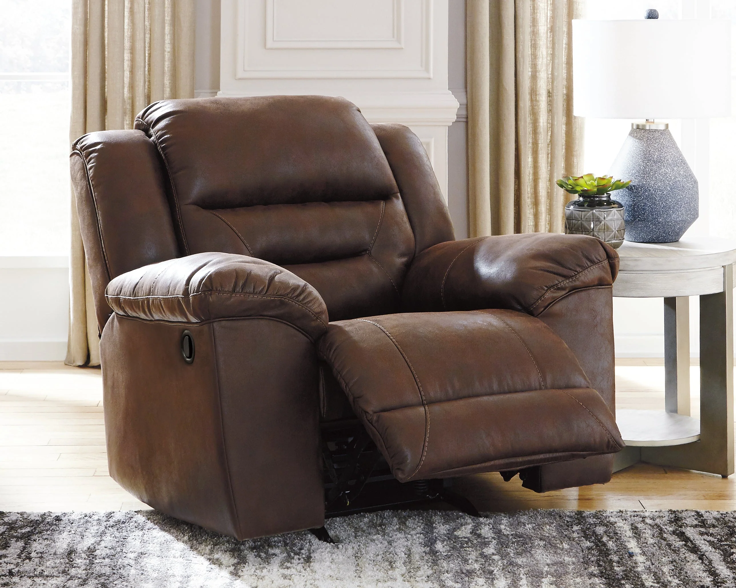 Stoneland Chocolate Reclining Loveseat and Recliner (Online Special Price) - Image 5