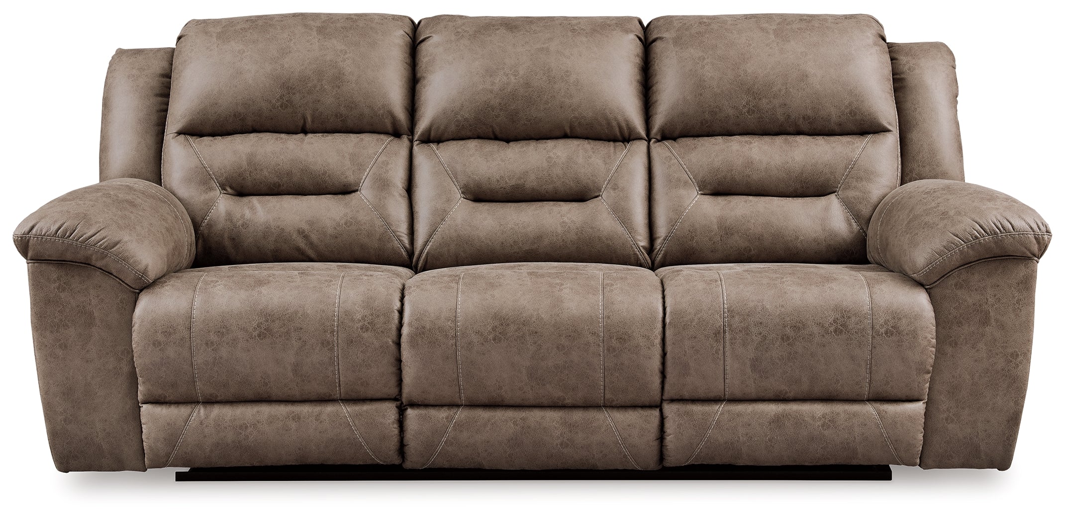 Stoneland Fossil Power Reclining Sofa and Manual Recliner - Image 4