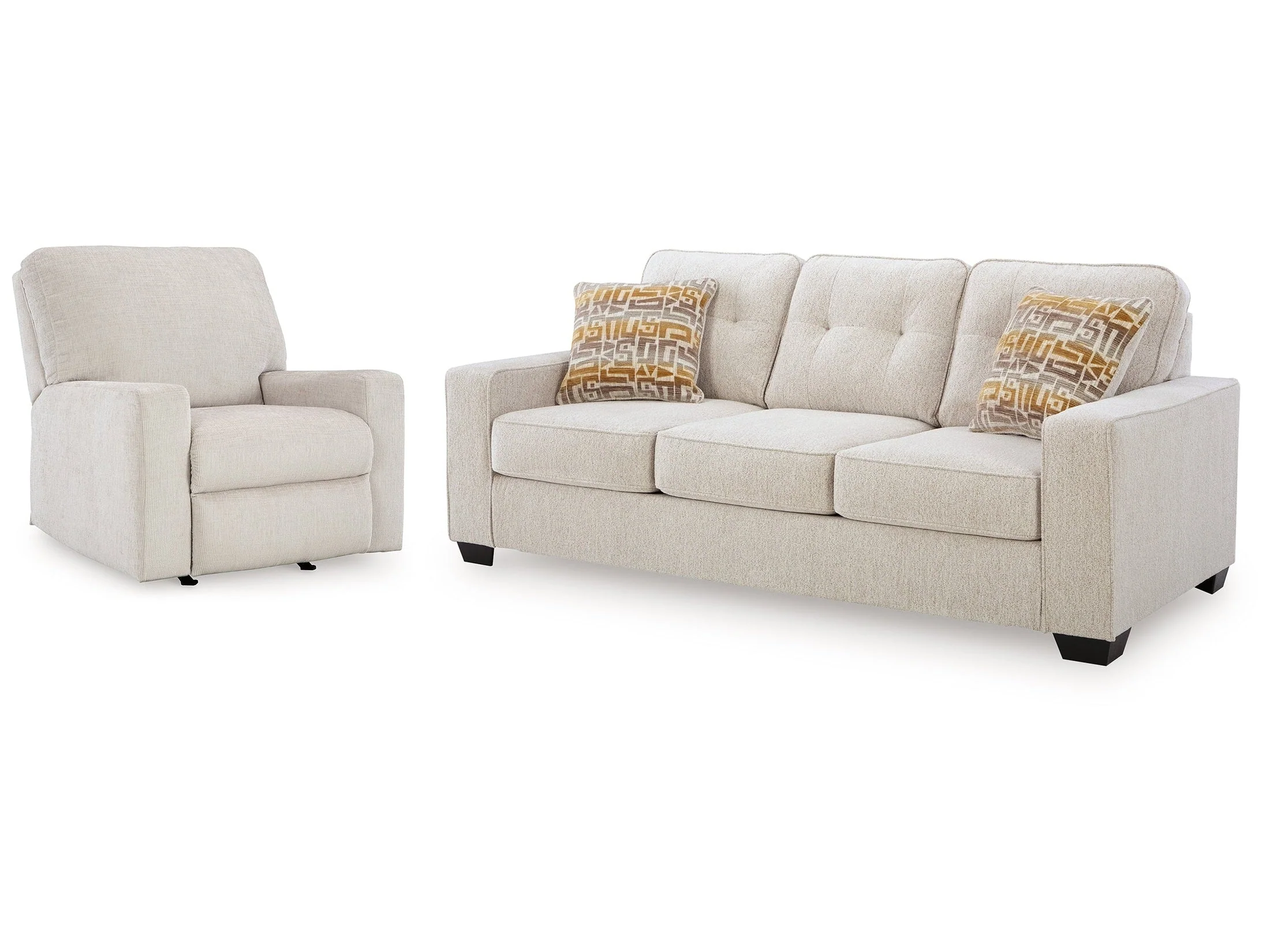 Storrow Stone Sofa and Recliner (Online Special Price)