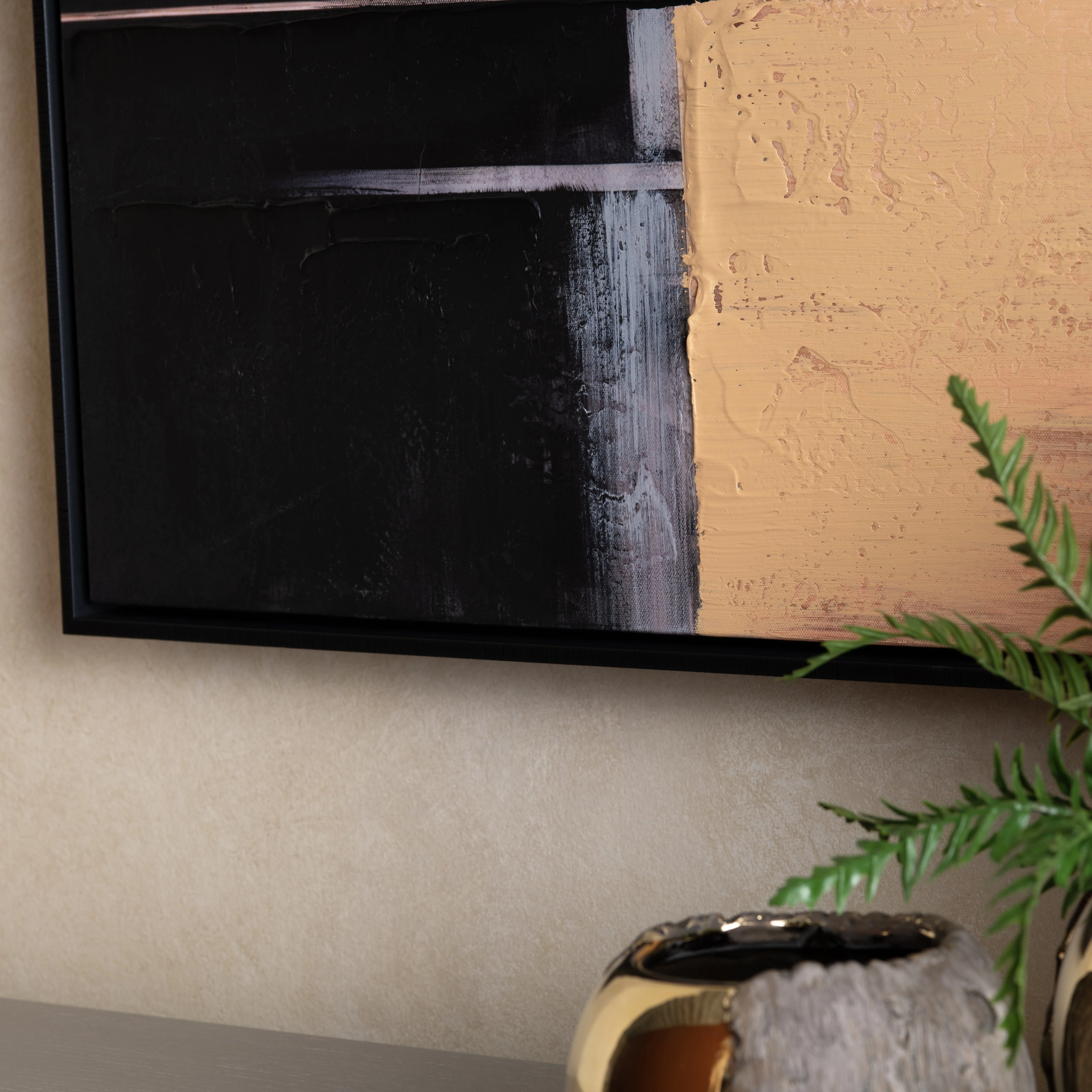 Straight Away Black/Gold Canvas - Image 5