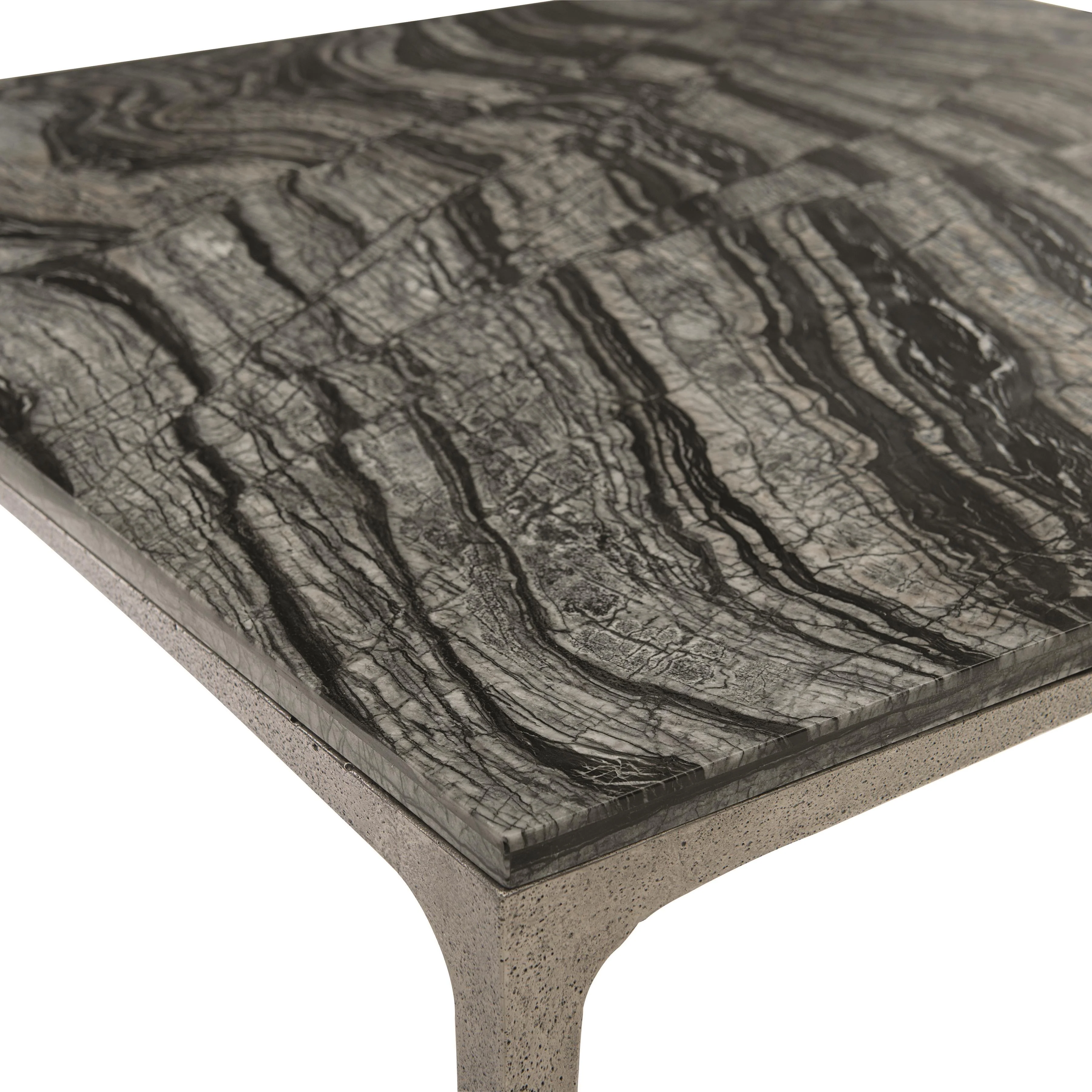 Strata Textured Graphite Cocktail Table - Image 2