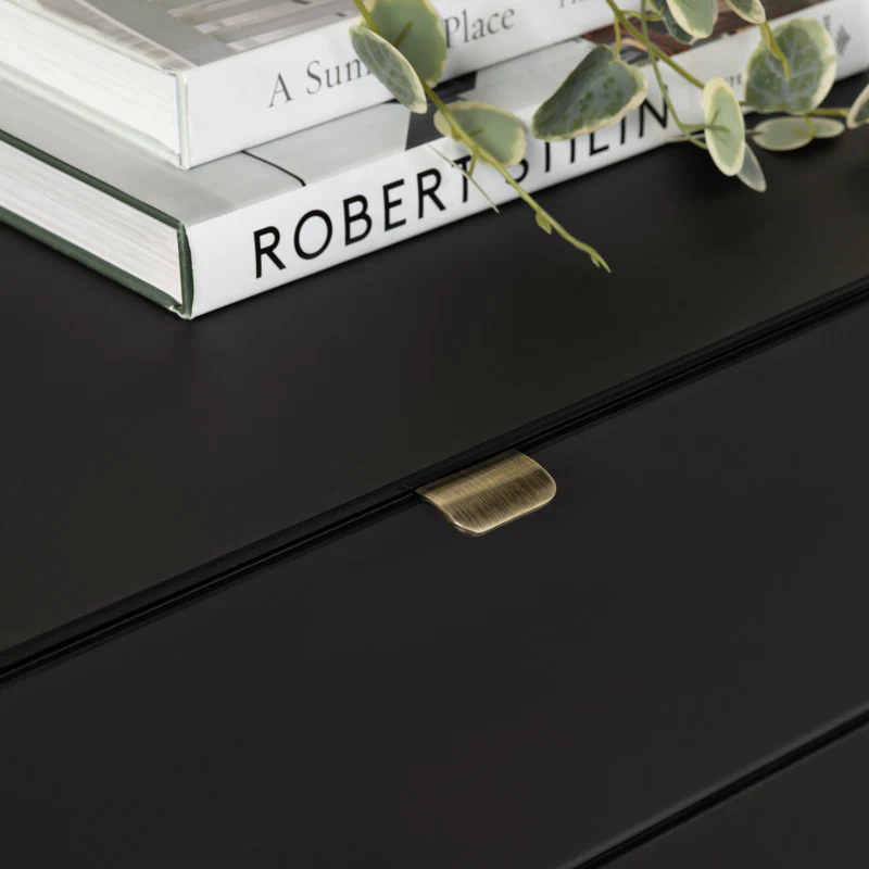 Stratton Black/Gray Three-Drawer Chest - Image 5