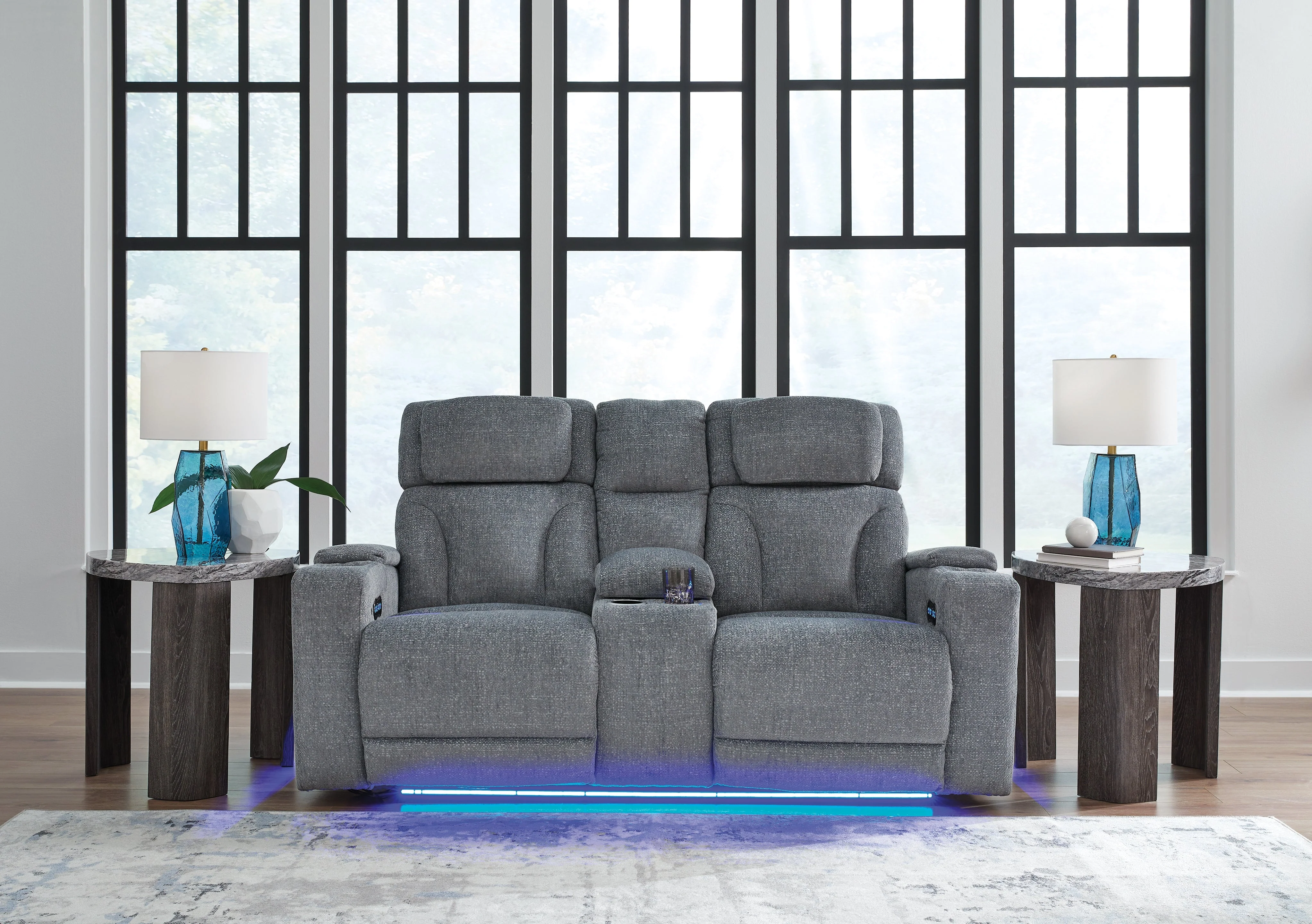 Studio Cave Steel Power Reclining Loveseat and Power Recliner (Online Special Price) - Image 2