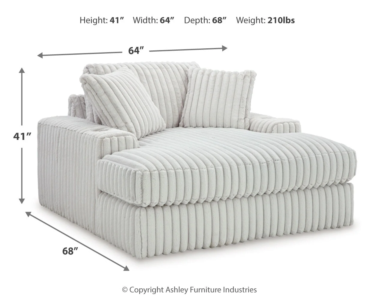 Stupendous Alloy Corduroy 2-Piece RAF Chaise Sectional - Image 11