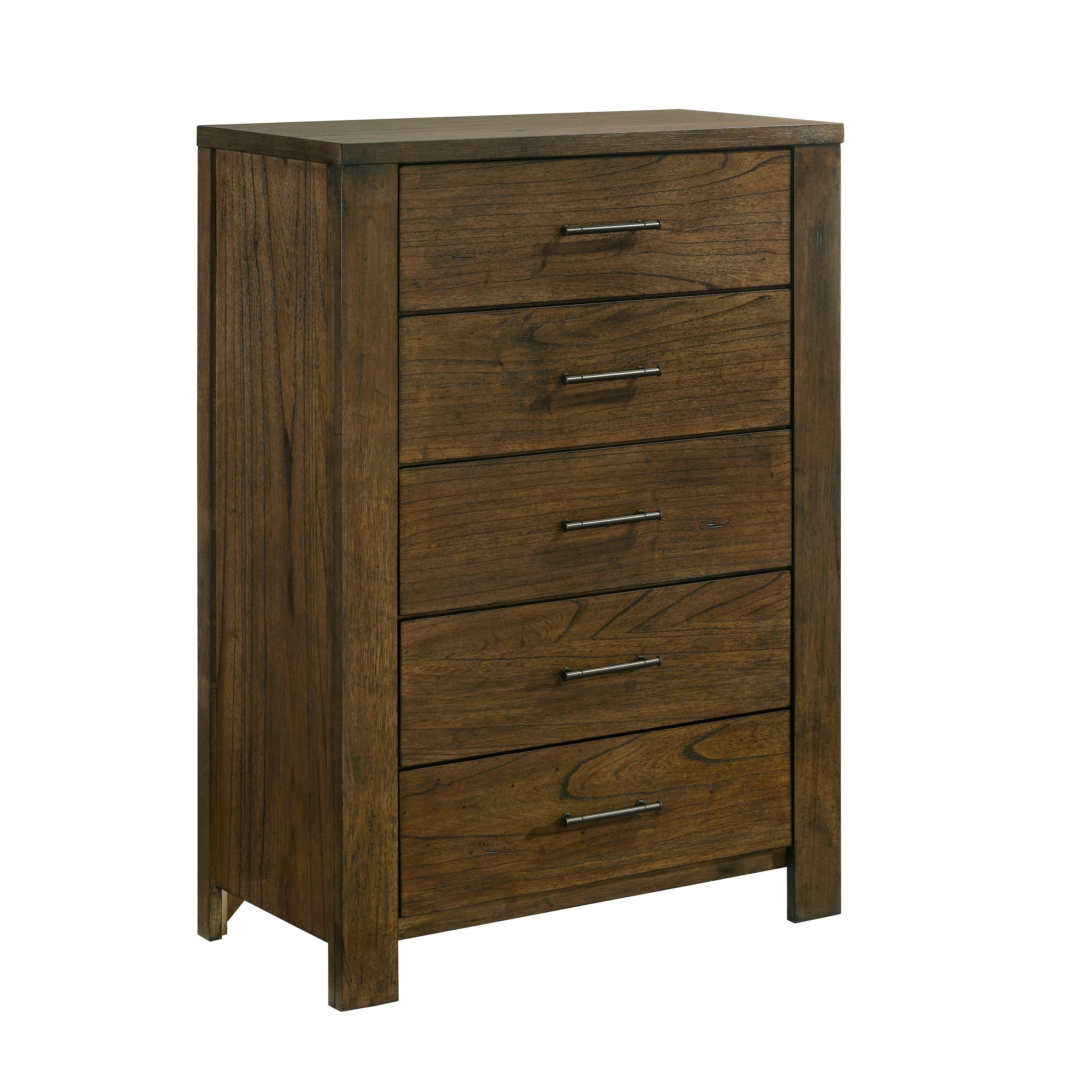 Sullivan Wire-Brushed Oak 5-Piece Queen Bedroom Set - Image 16