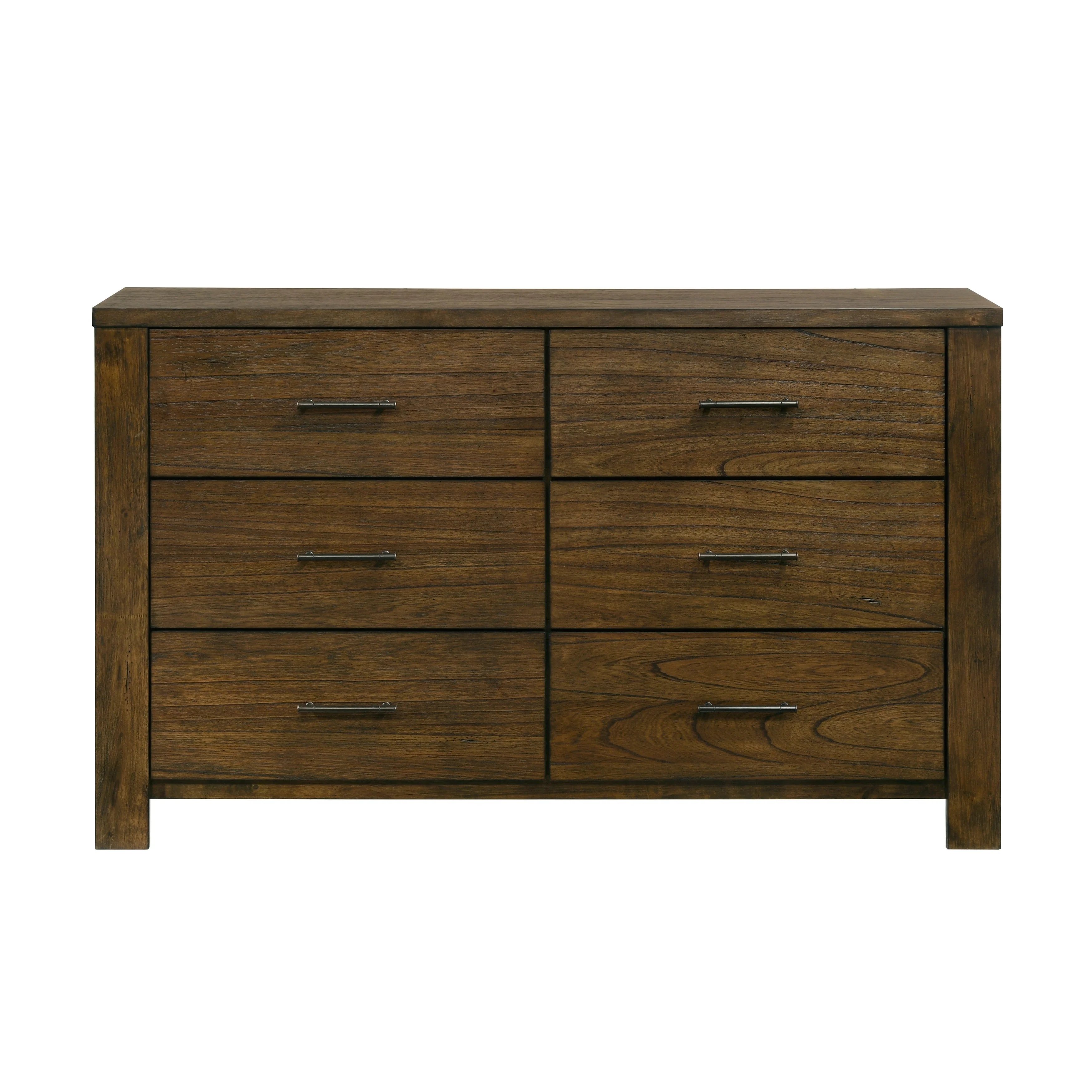 Sullivan Wire-Brushed Oak 4-Piece Queen Bedroom Set - Image 8