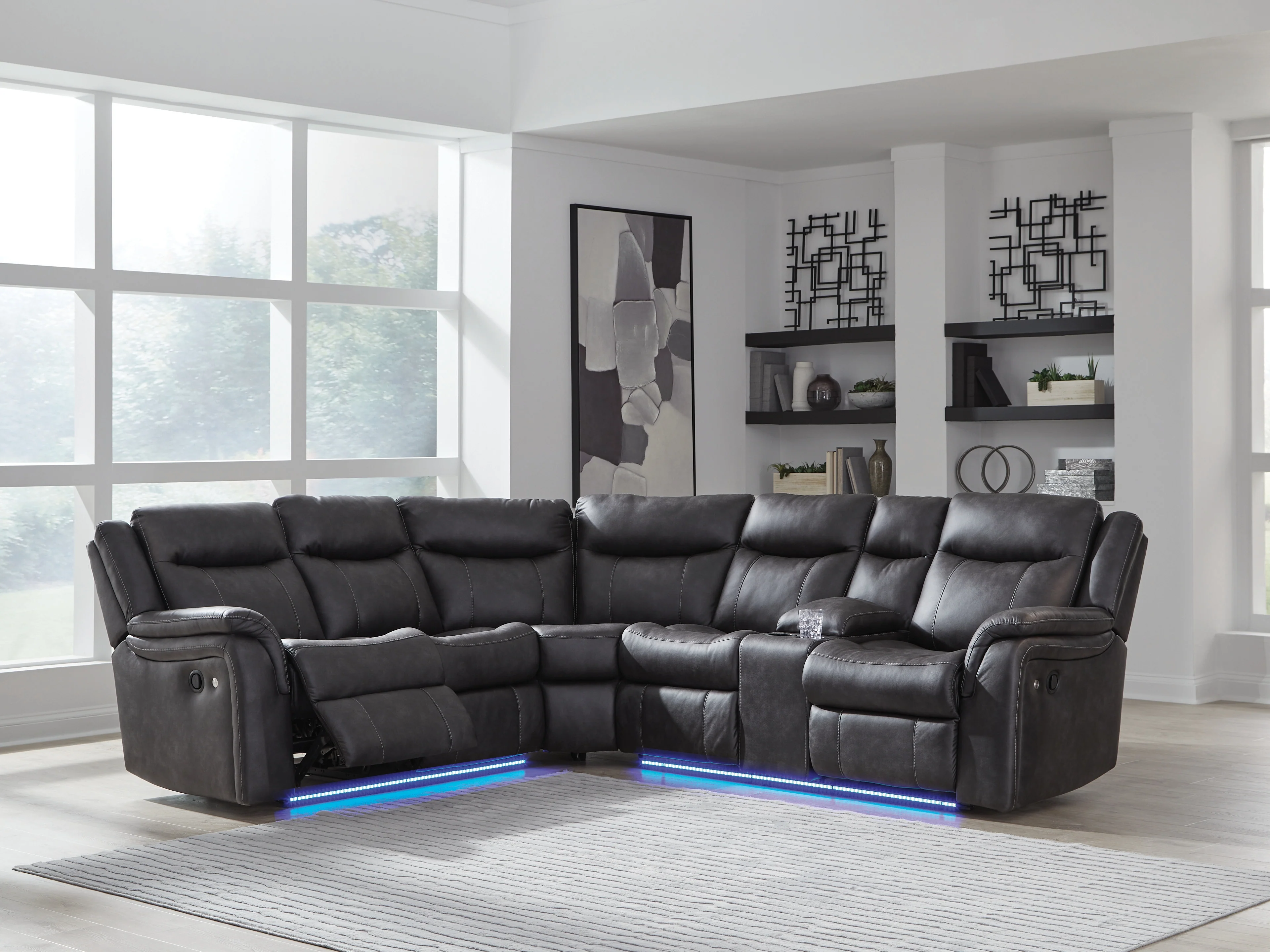 Sultan Meadow Carbon 2-Piece Reclining Sectional - Image 3
