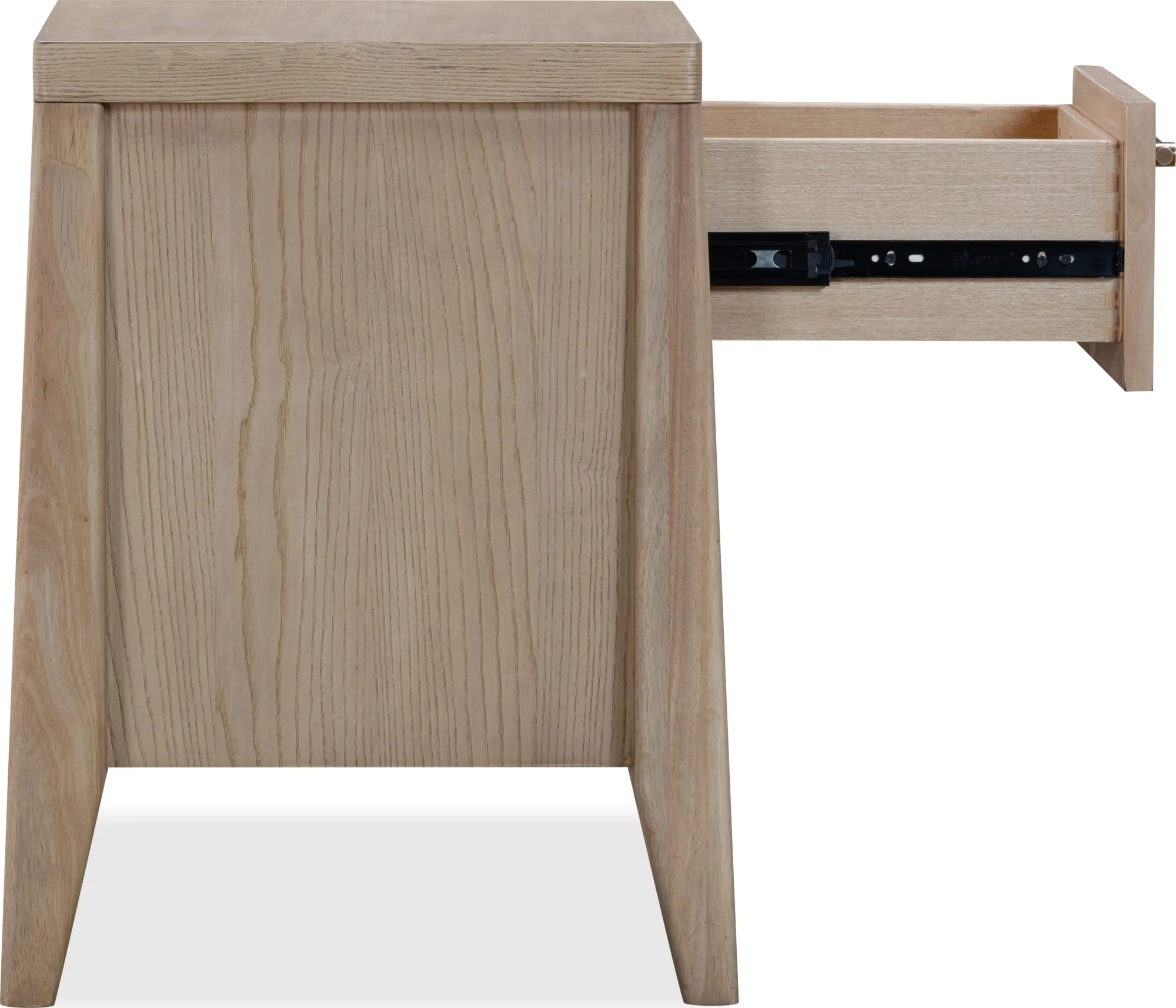 Sumire Ginger One Drawer One Shelf Ash Wood Nightstand - Image 7