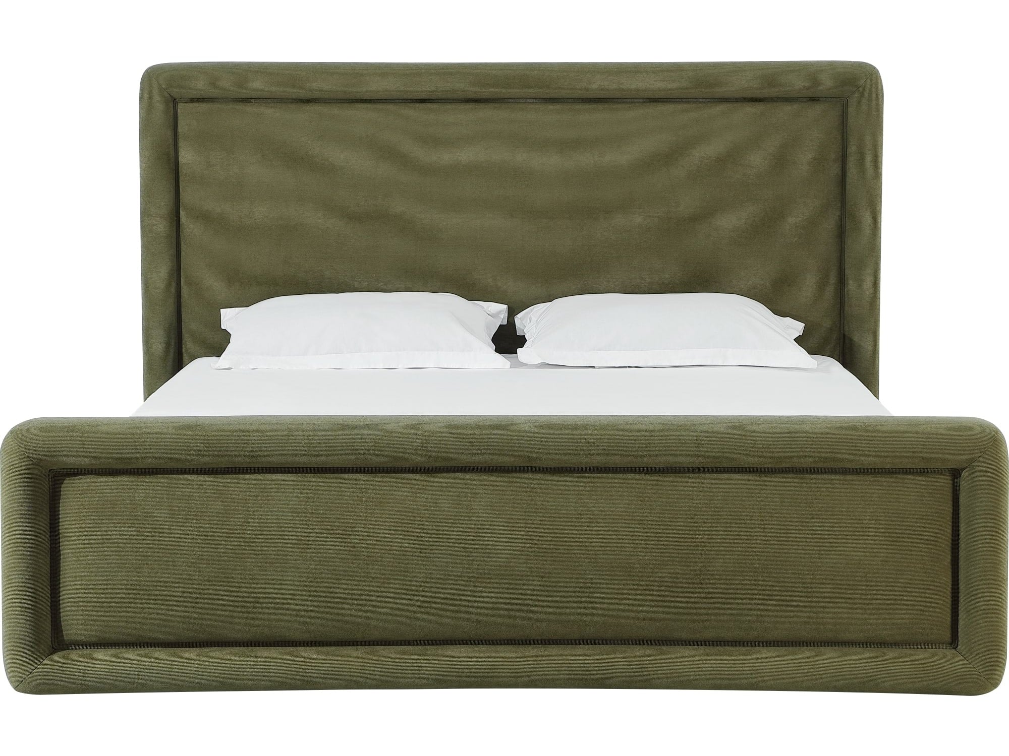 Summit Moss Upholstered Queen Bed