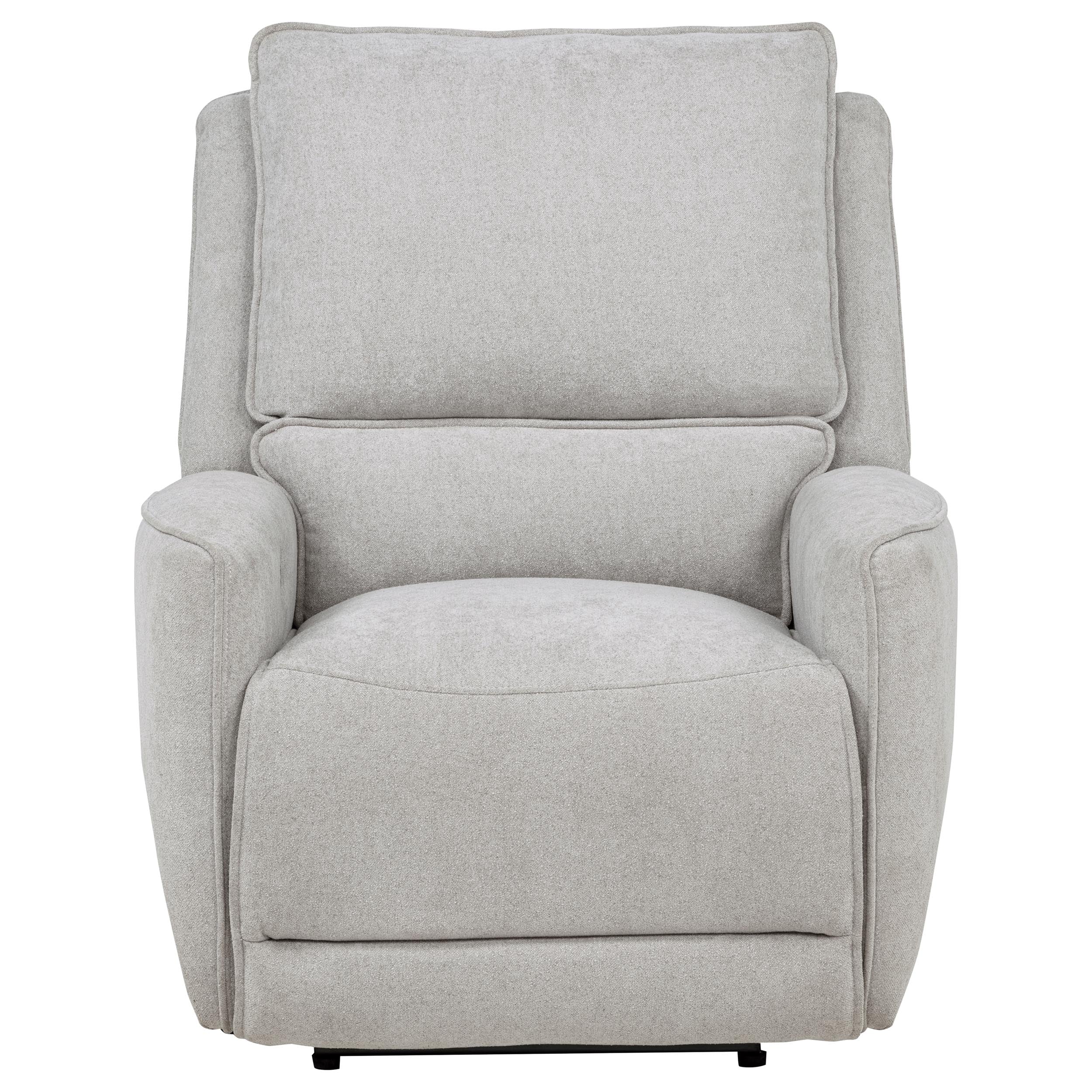 Sylmar Dove Grey Chenille Upholstered Power Recliner - Image 5