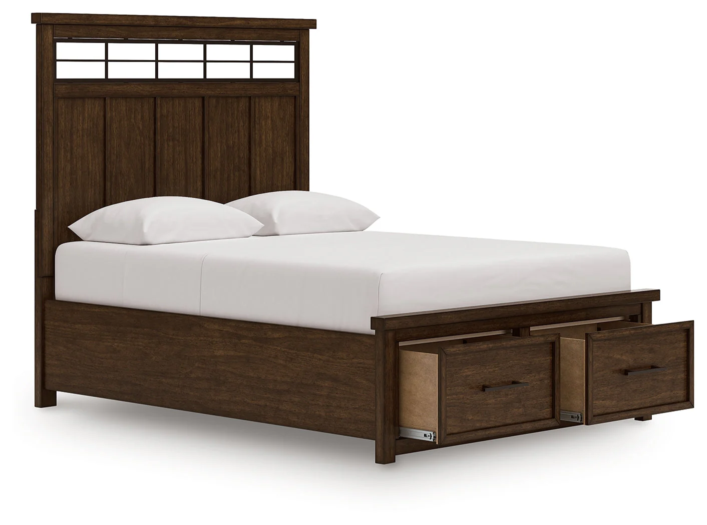 Taffenbrook Medium Brown Queen Panel Storage Bed (Online Special Price) - Image 3